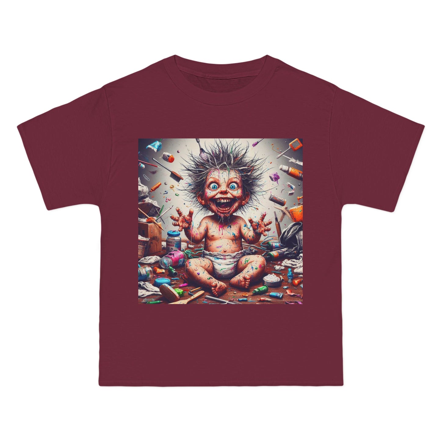 Crazy Baby Graphic T-Shirt — Playful Retro Baby Design
