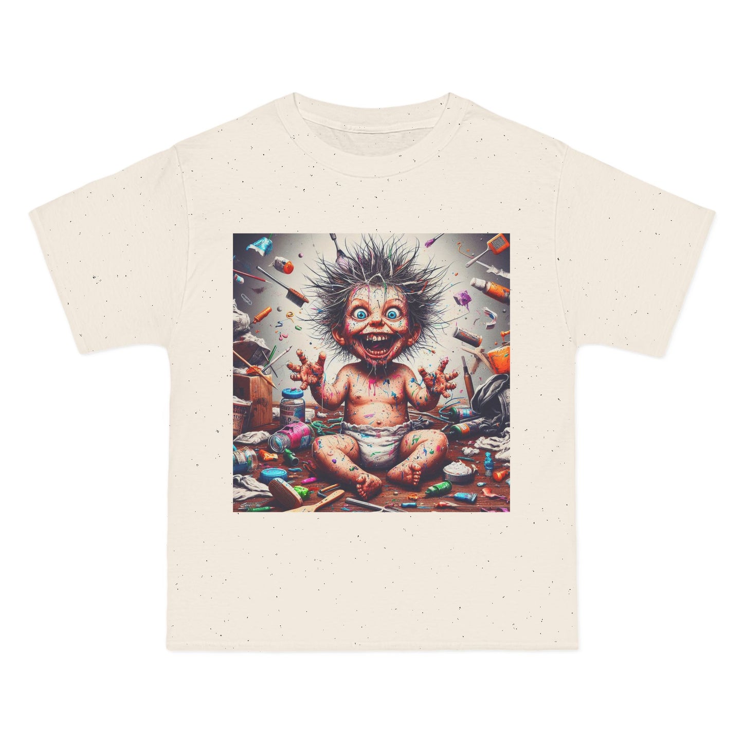 Crazy Baby Graphic T-Shirt — Playful Retro Baby Design