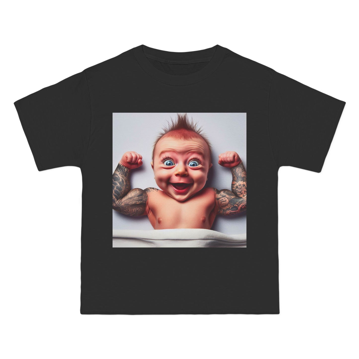 Funny Muscle Baby T-Shirt — Cute Strong Baby Graphic Tee