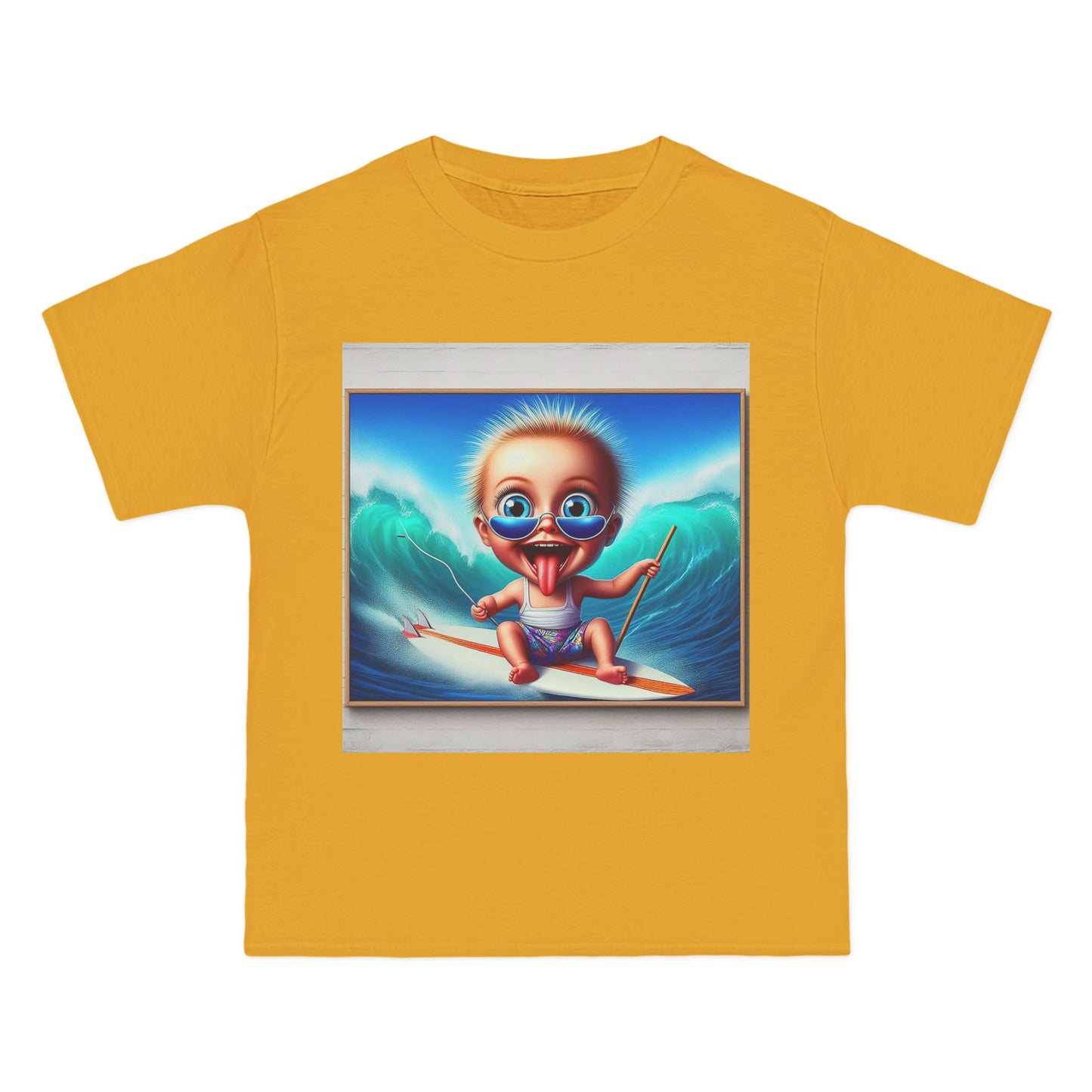Crazy Surfer Baby T-Shirt — Retro Surf Graphic Tee for Kids