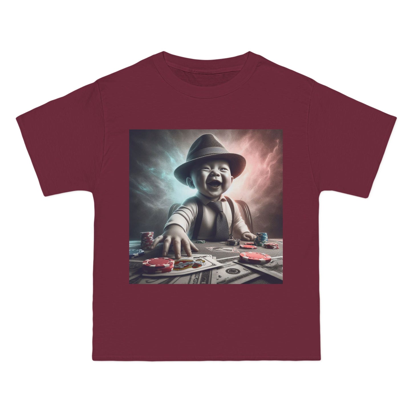 Funny Poker Baby T-Shirt — Cute Baby Playing Cards Design