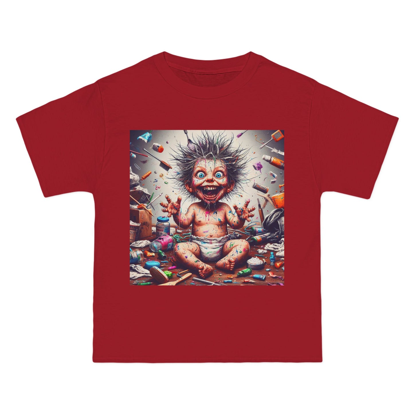 Crazy Baby Graphic T-Shirt — Playful Retro Baby Design