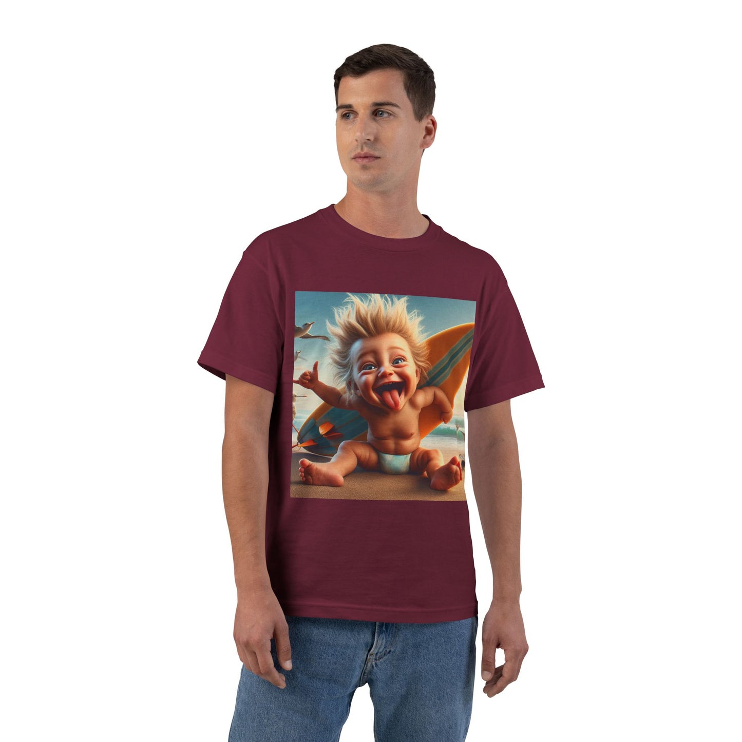 Crazy Surfer Baby T-Shirt — Cute Surf Graphic Tee for Kids