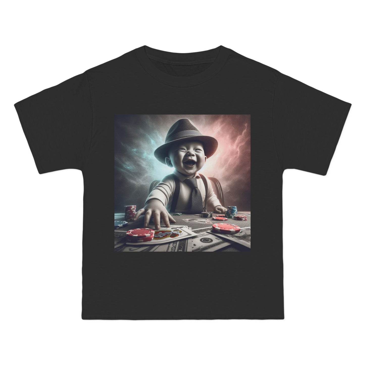 Funny Poker Baby T-Shirt — Cute Baby Playing Cards Design