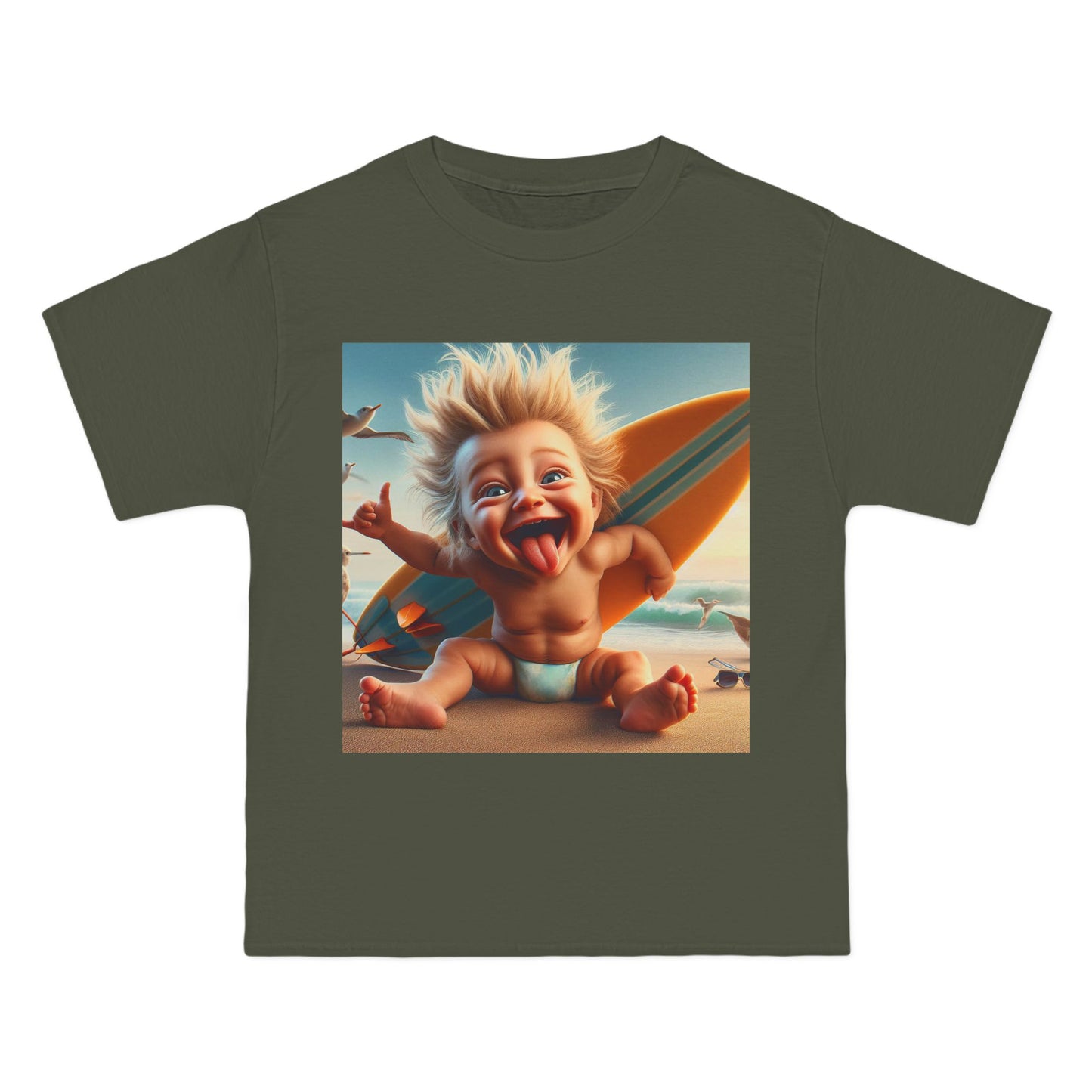 Crazy Surfer Baby T-Shirt — Cute Surf Graphic Tee for Kids