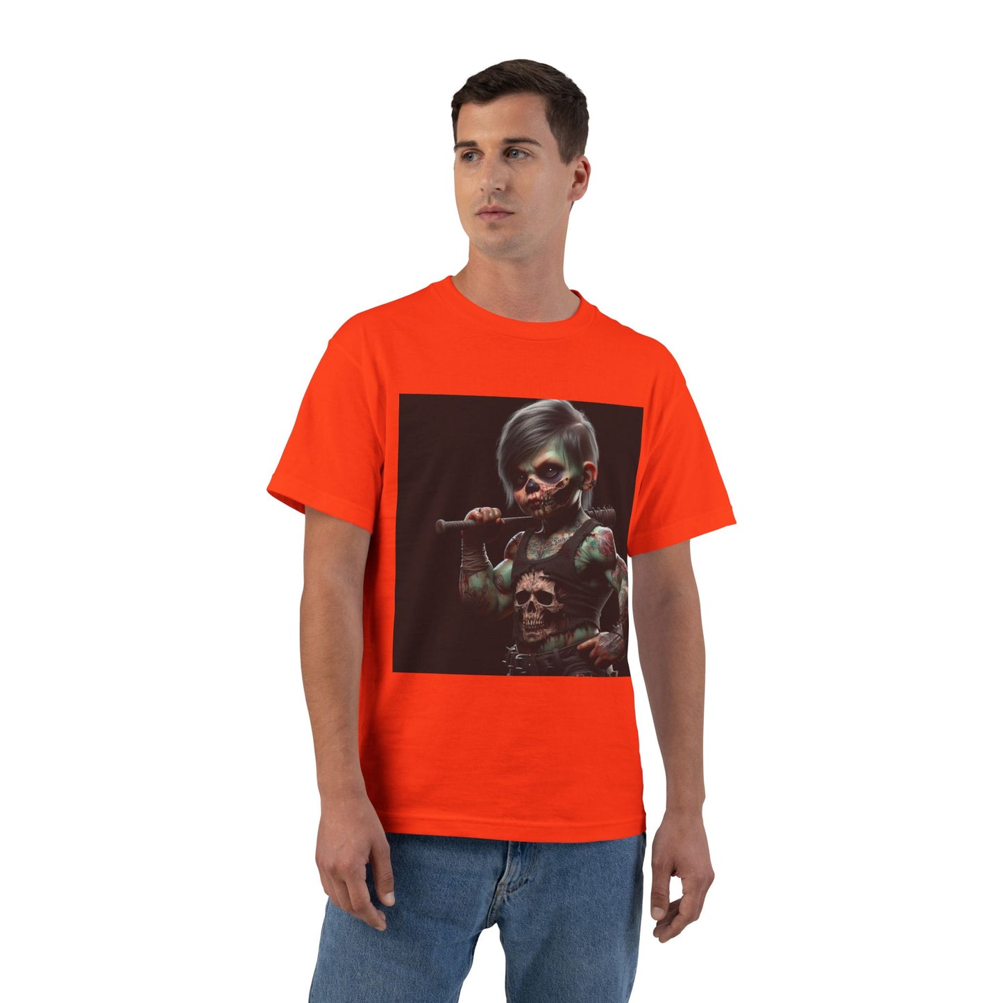 Zombie Muscle Baby T-Shirt — Cute Scary Infant Zombie Design