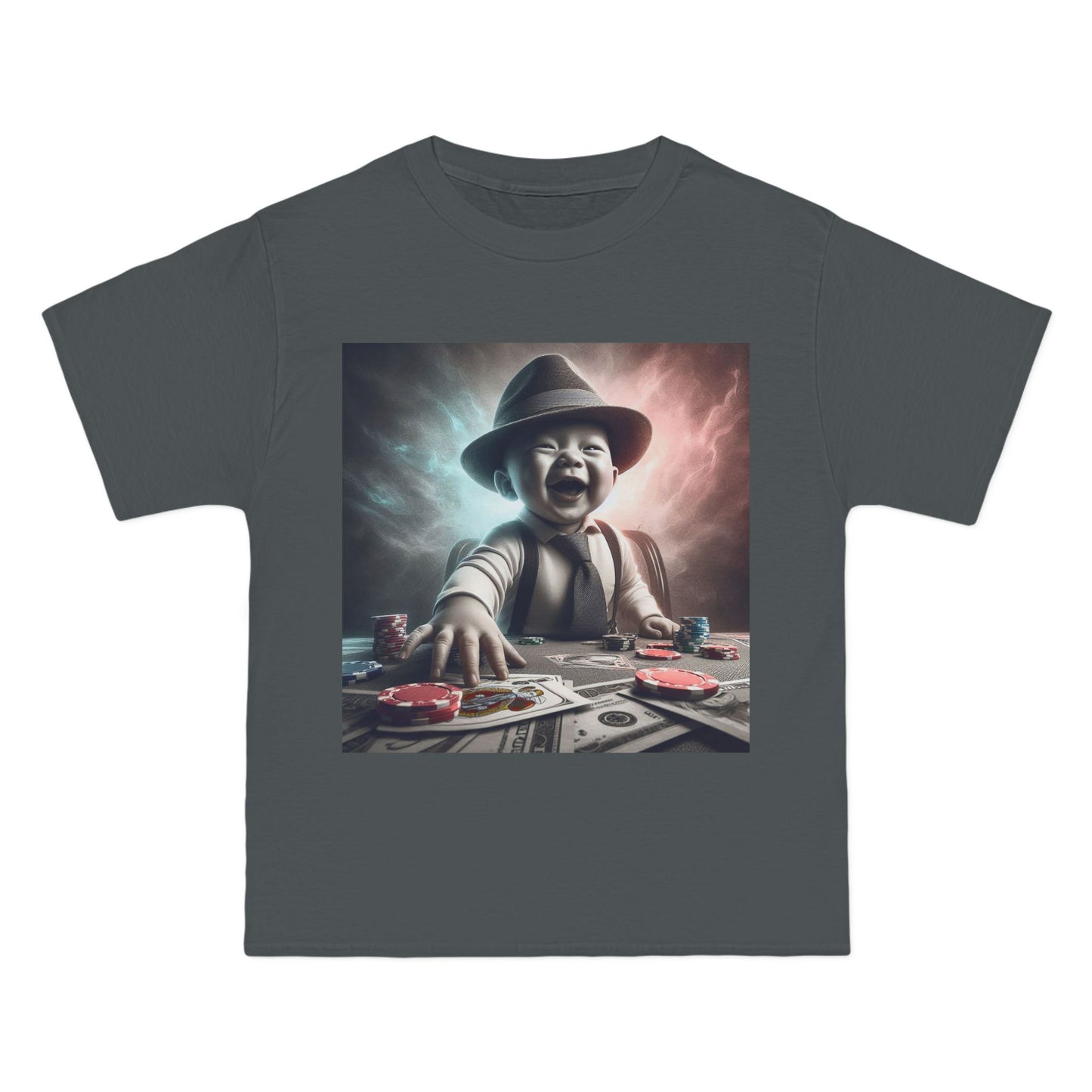 Funny Poker Baby T-Shirt — Cute Baby Playing Cards Design