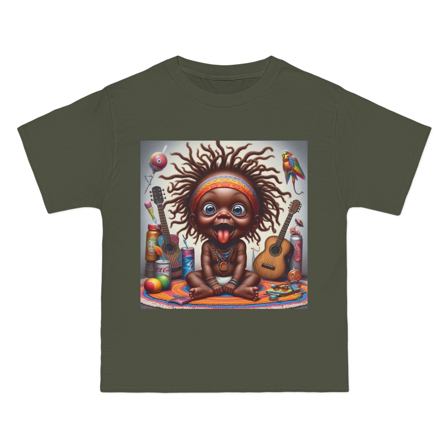 Crazy Guitar Baby T-Shirt — Funny Retro Music Tee