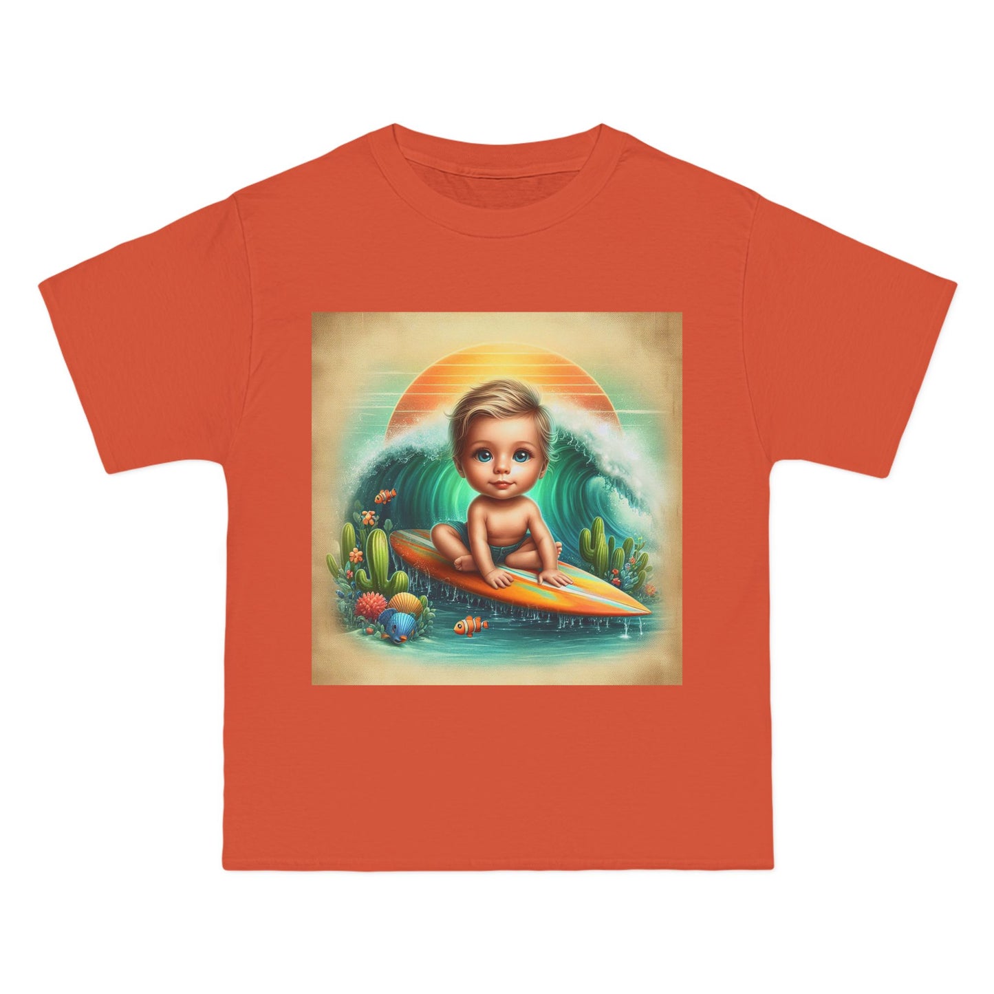 Funny Surfer Baby T-Shirt — Cute Beach Baby Graphic Tee