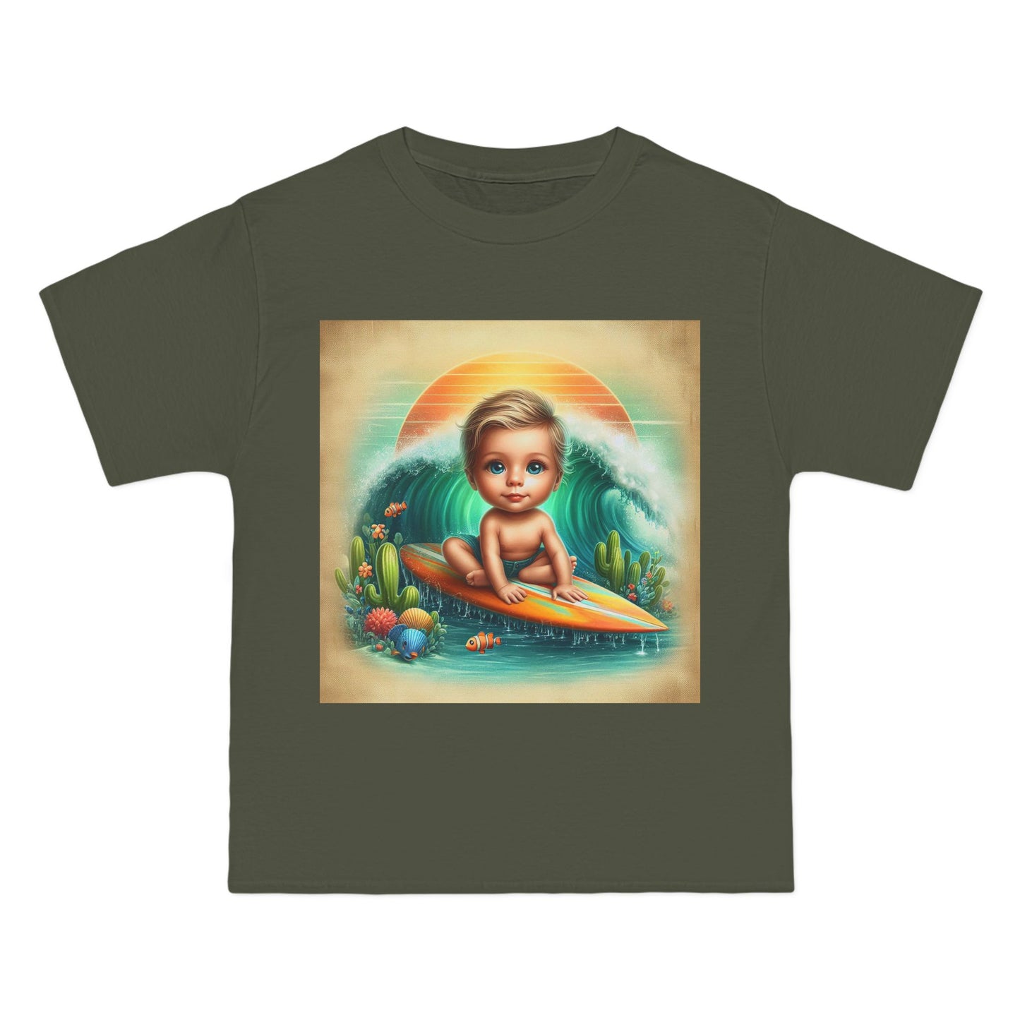 Funny Surfer Baby T-Shirt — Cute Beach Baby Graphic Tee