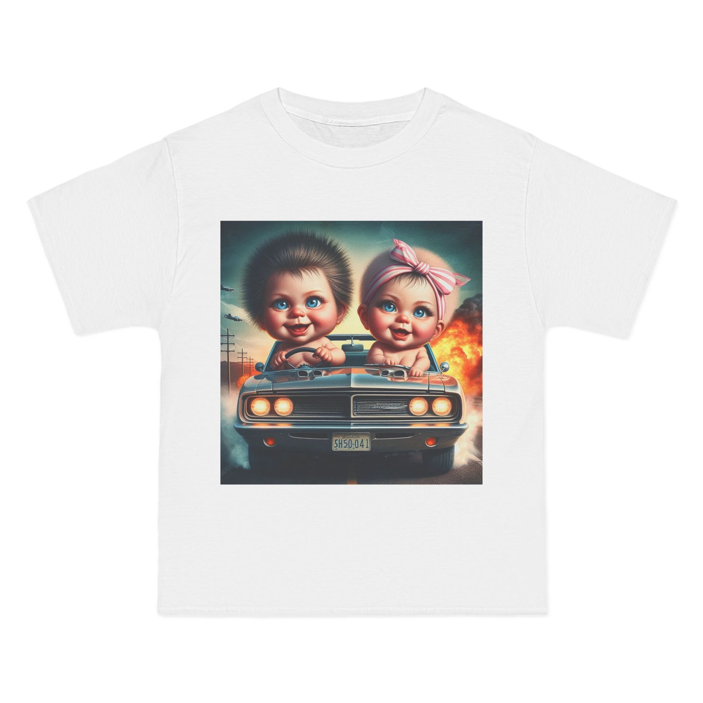 Funny Babies Driving Car T-Shirt — Cute Infant Road Trip Graphic Tee