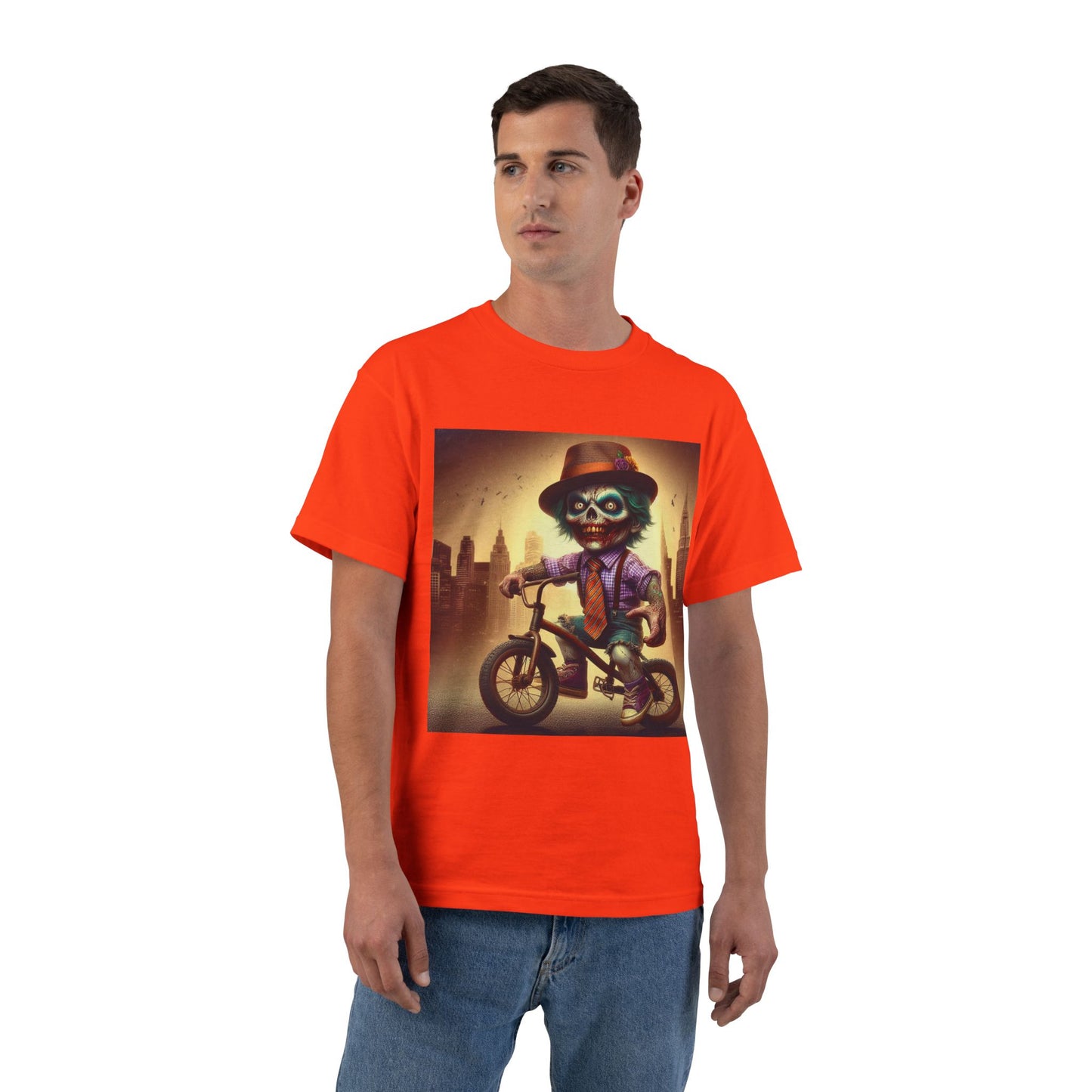 Zombie Bike T-Shirt — Spooky Biker Graphic Tee