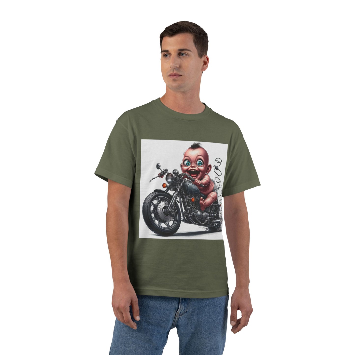Funny Biker Baby T-Shirt — Cute Motorcycle Infant Tee