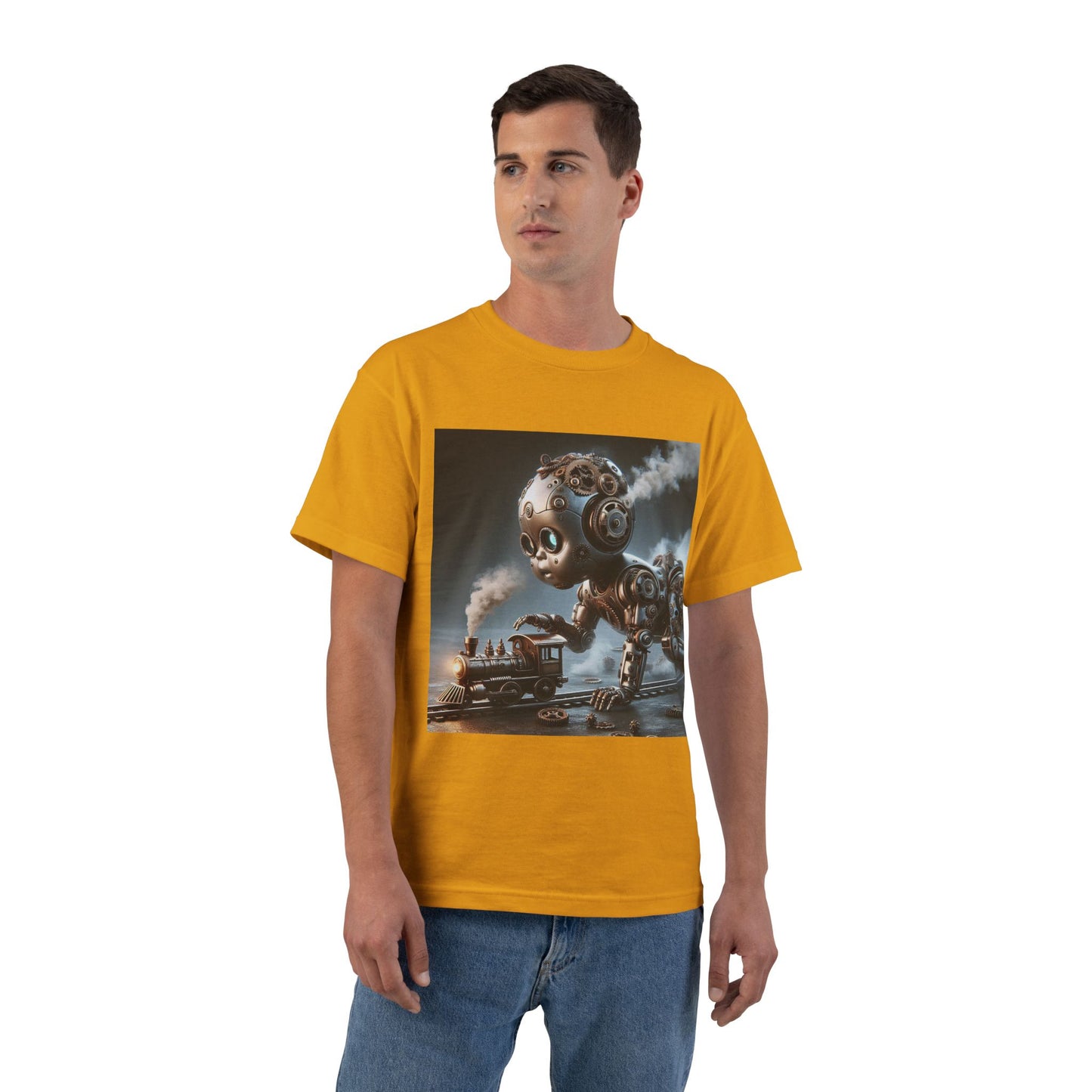 Steampunk Robot Baby T-Shirt — Funny Retro Mechanical Infant Tee