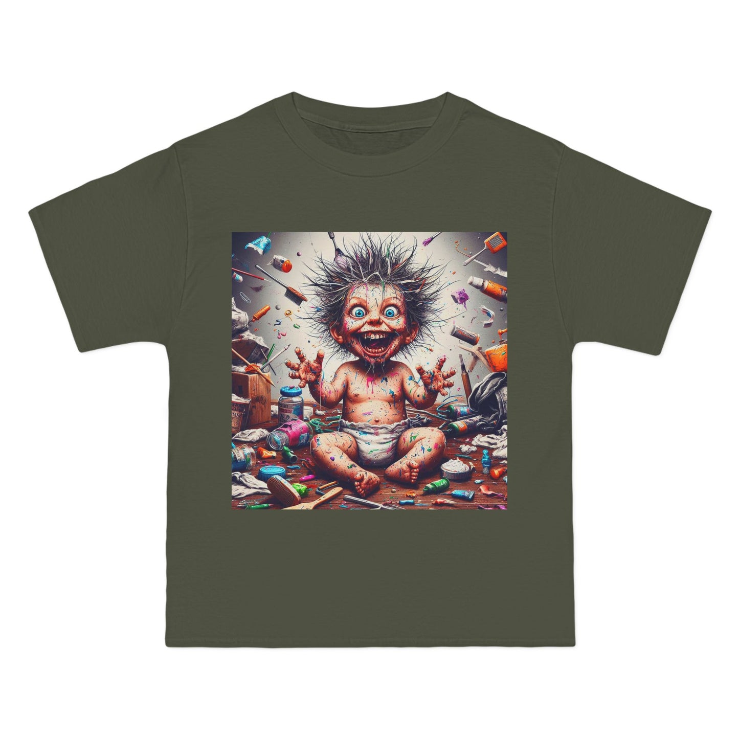 Crazy Baby Graphic T-Shirt — Playful Retro Baby Design