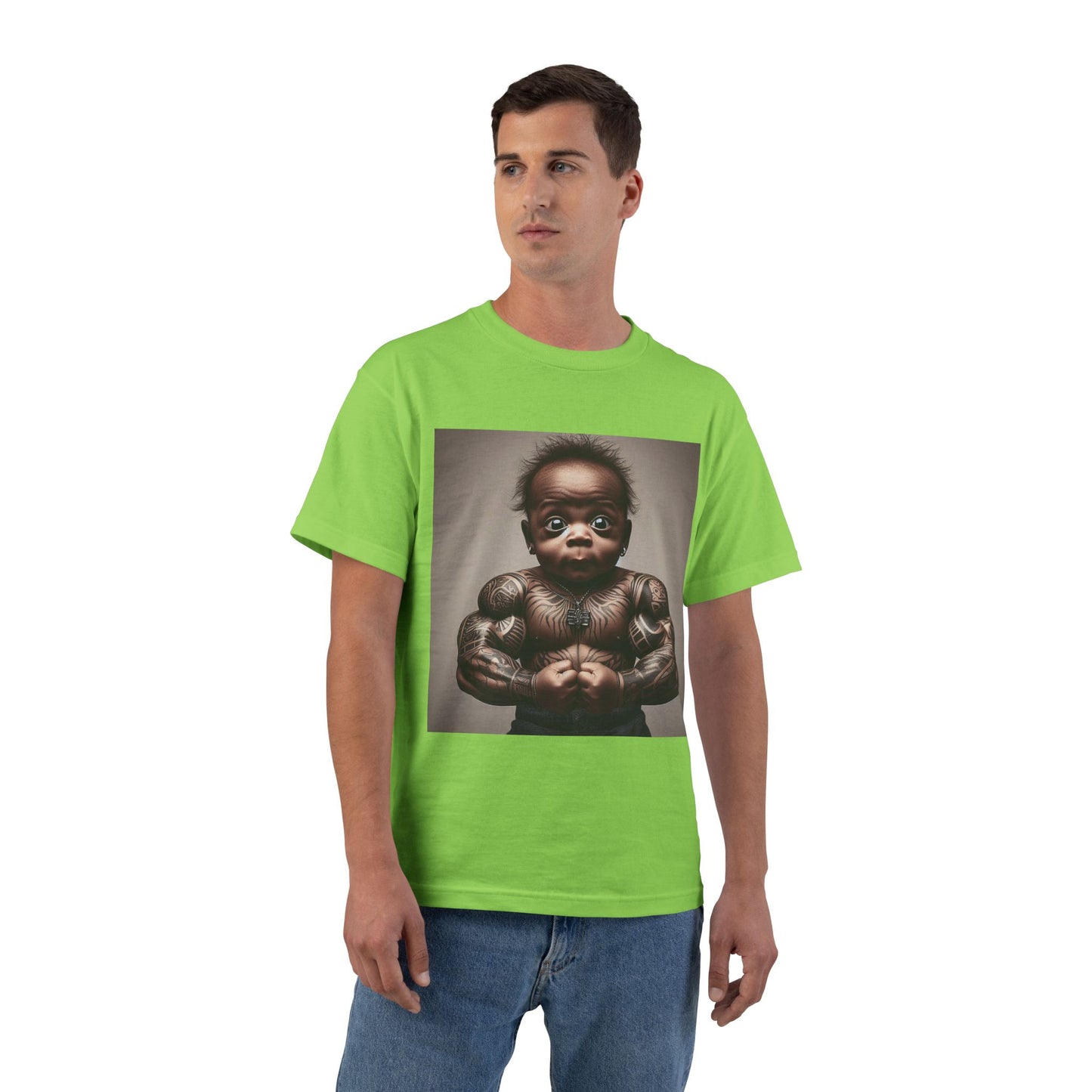 Funny Muscle Baby T-Shirt — Cute Strong Baby Graphic Tee
