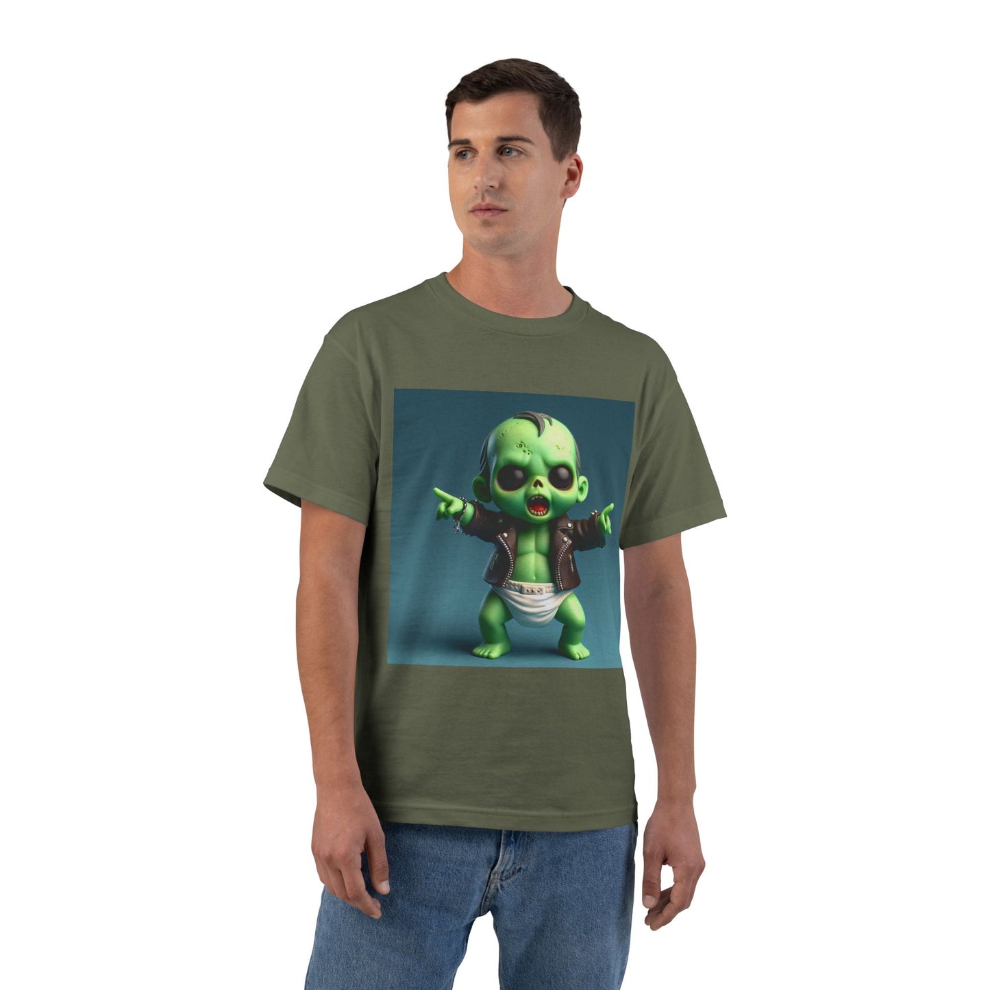 Cute Green Baby Zombie T-Shirt — Baby Zombie Graphic Tee
