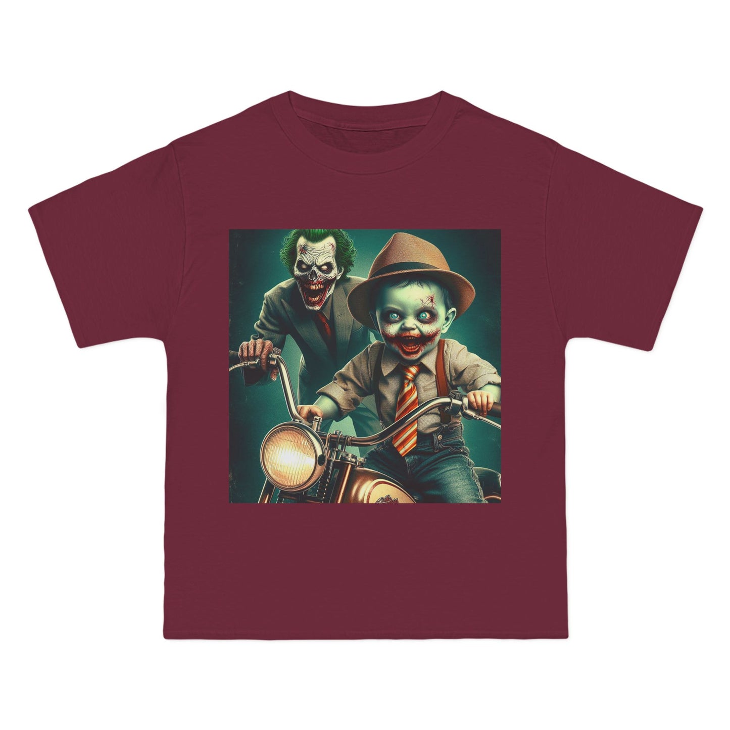 Zombie Joker Motorcycle T-Shirt — Biker Horror Graphic Tee