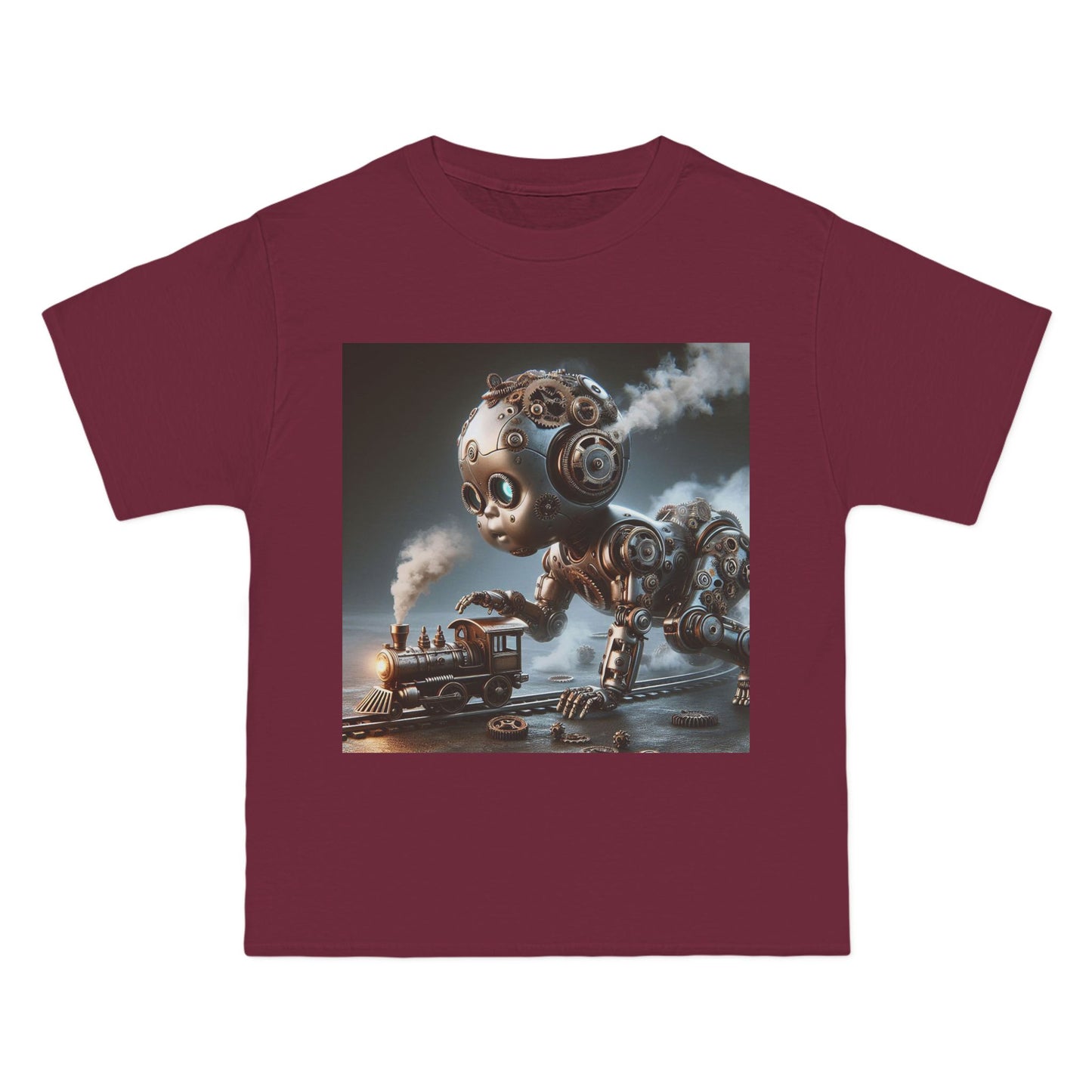 Steampunk Robot Baby T-Shirt — Funny Retro Mechanical Infant Tee