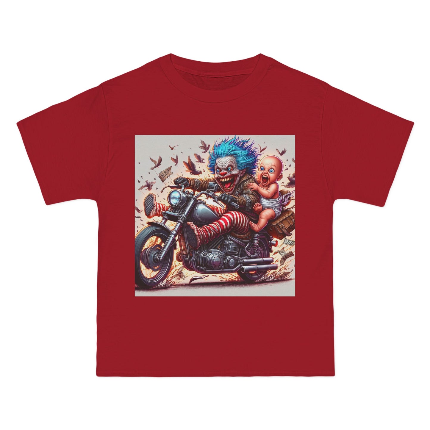 Crazy Baby on a Motorcycle T-Shirt — Retro Biker Infant Graphic Tee
