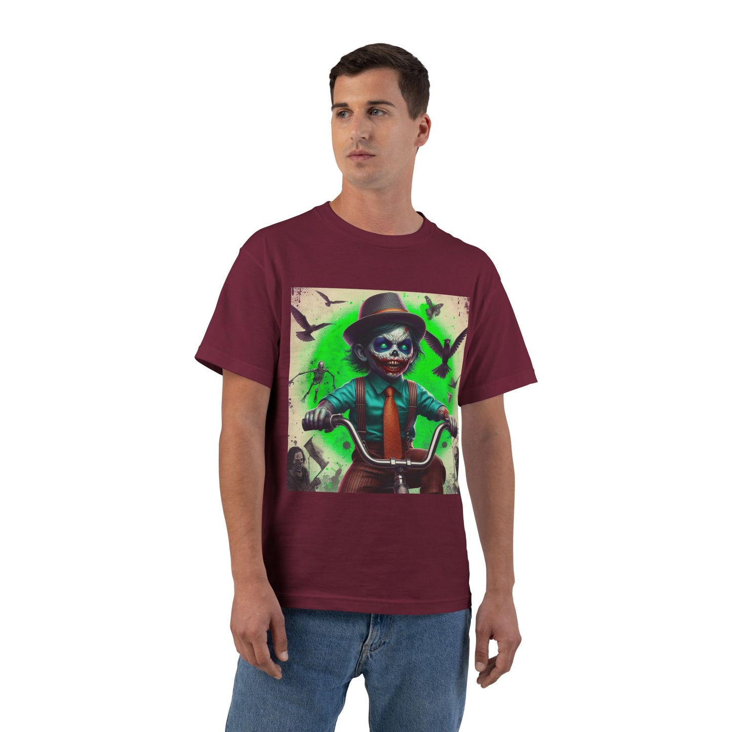 Zombie Bike T-Shirt — Spooky Biker Graphic Tee