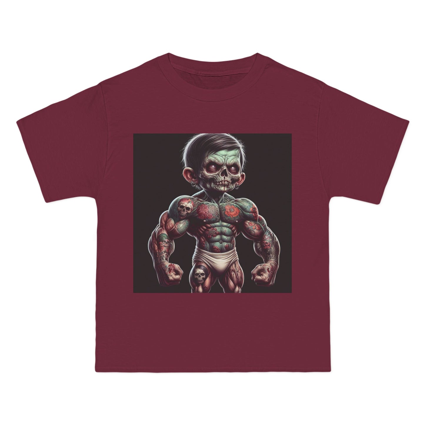 Zombie Muscle Baby T-Shirt — Cute Scary Baby Zombie Graphic Tee