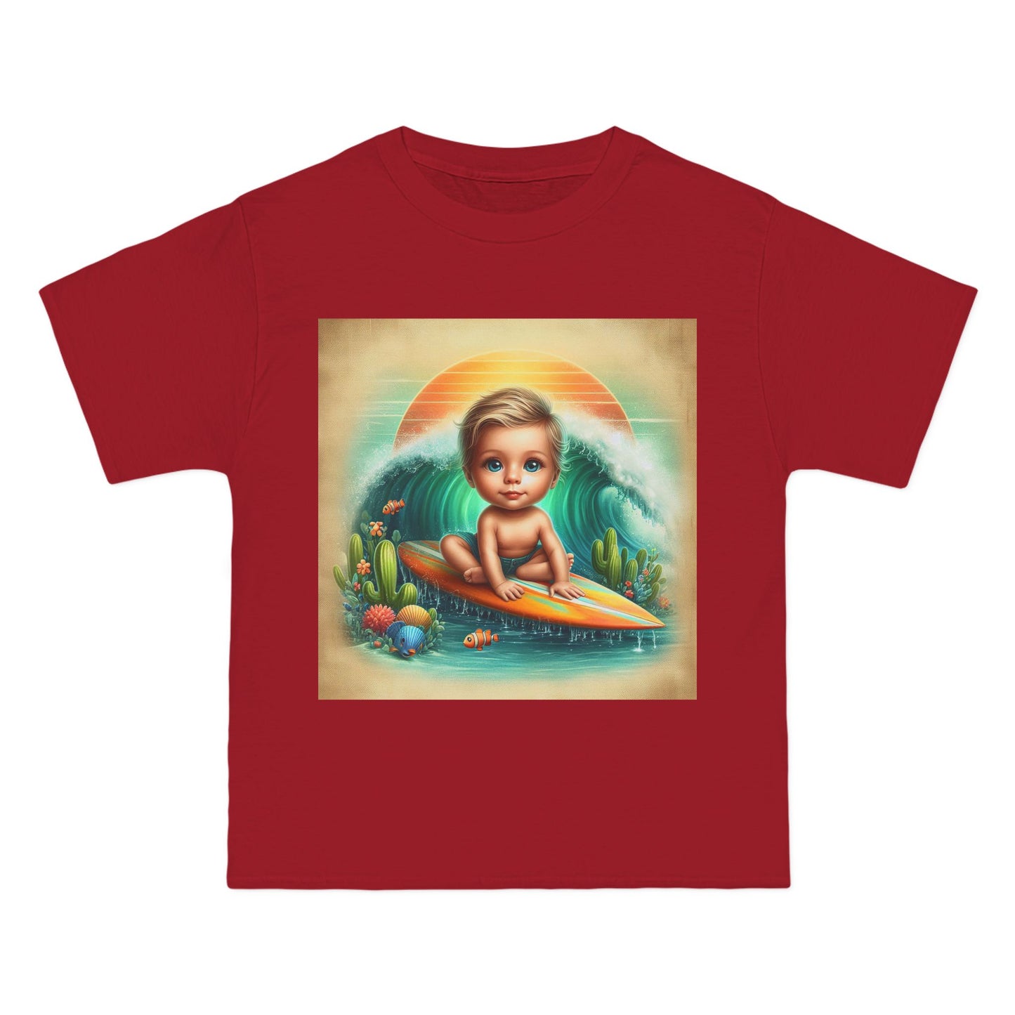 Funny Surfer Baby T-Shirt — Cute Beach Baby Graphic Tee