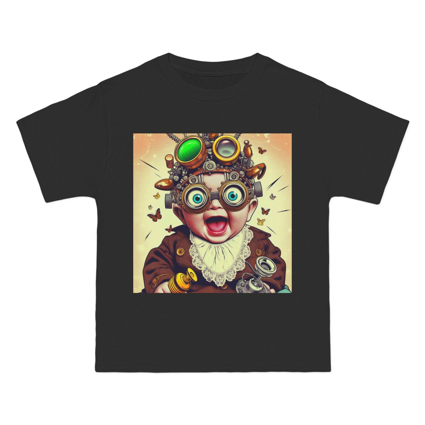 Steampunk Baby T-Shirt — Crazy Retro Mechanical Infant Design