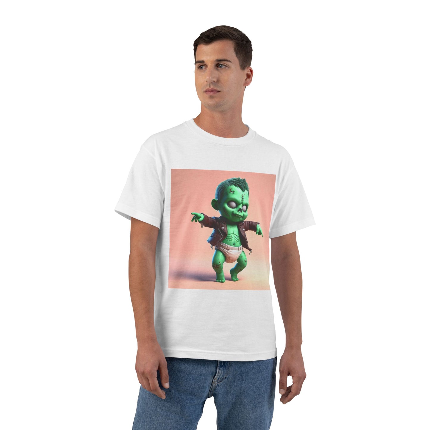 Zombie Diaper Baby T-Shirt — Funny Cute Horror Tee for Fans of Dark Humor