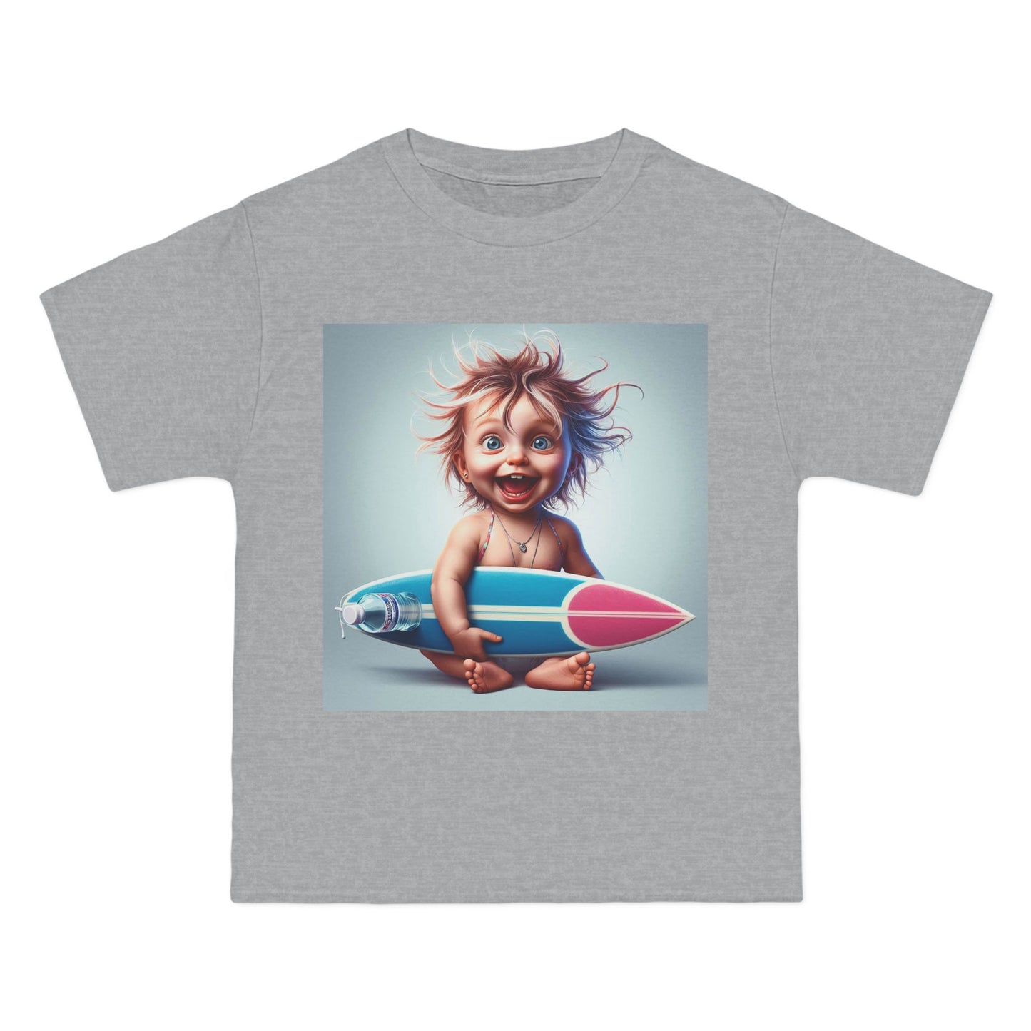 Funny Baby with Surfboard T-Shirt — Cute Surfing Infant Graphic Tee