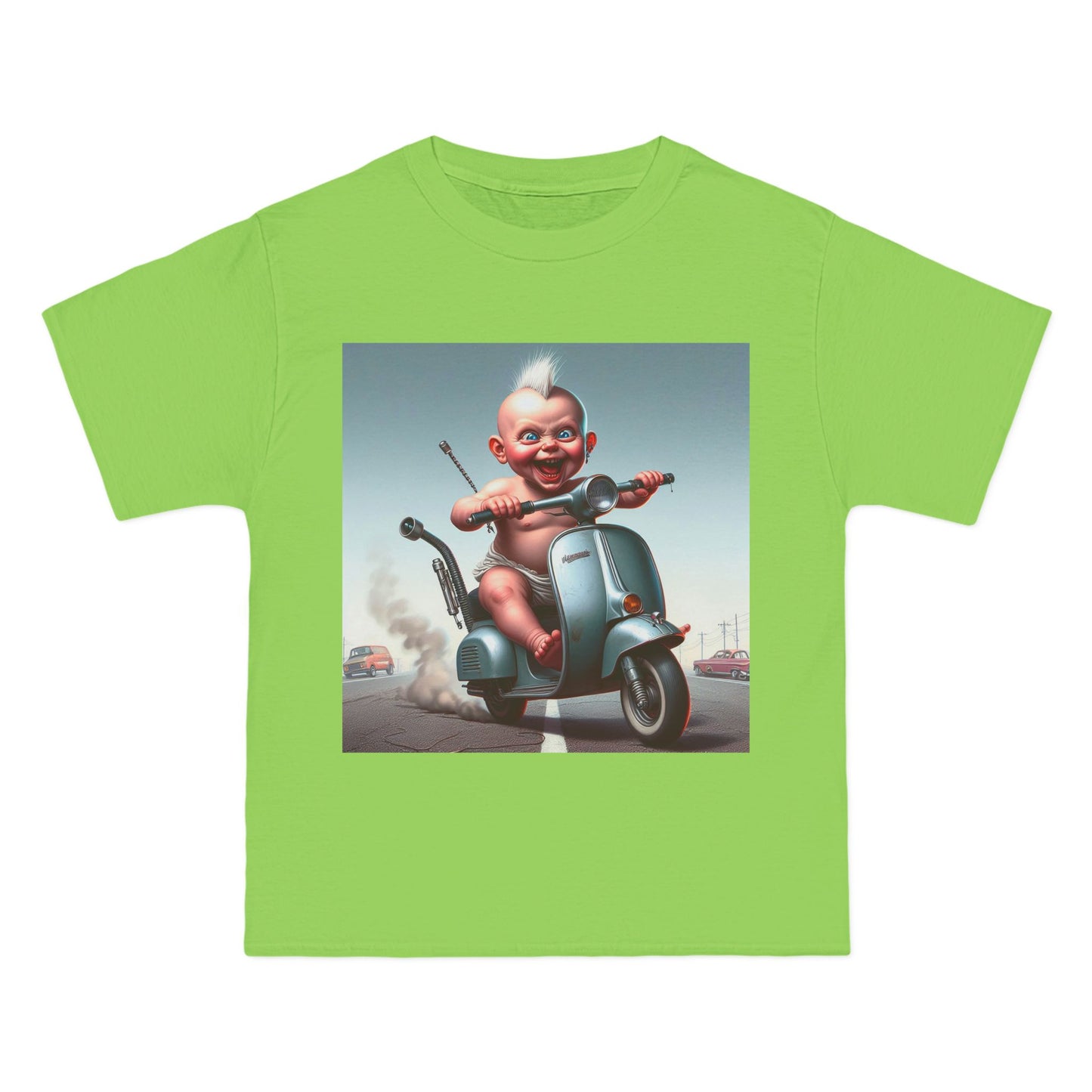Crazy Baby on a Scooter T-Shirt — Playful Infant Scooter Graphic Tee