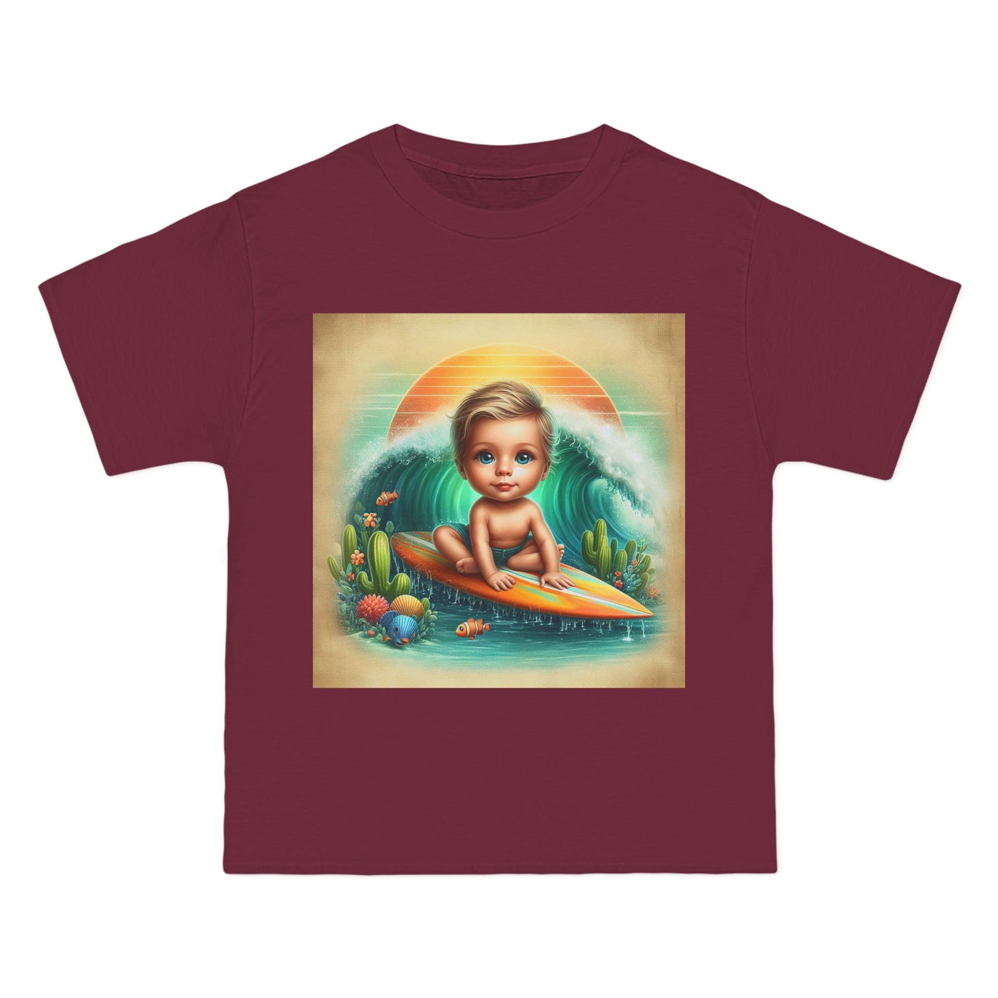 Funny Surfer Baby T-Shirt — Cute Beach Baby Graphic Tee