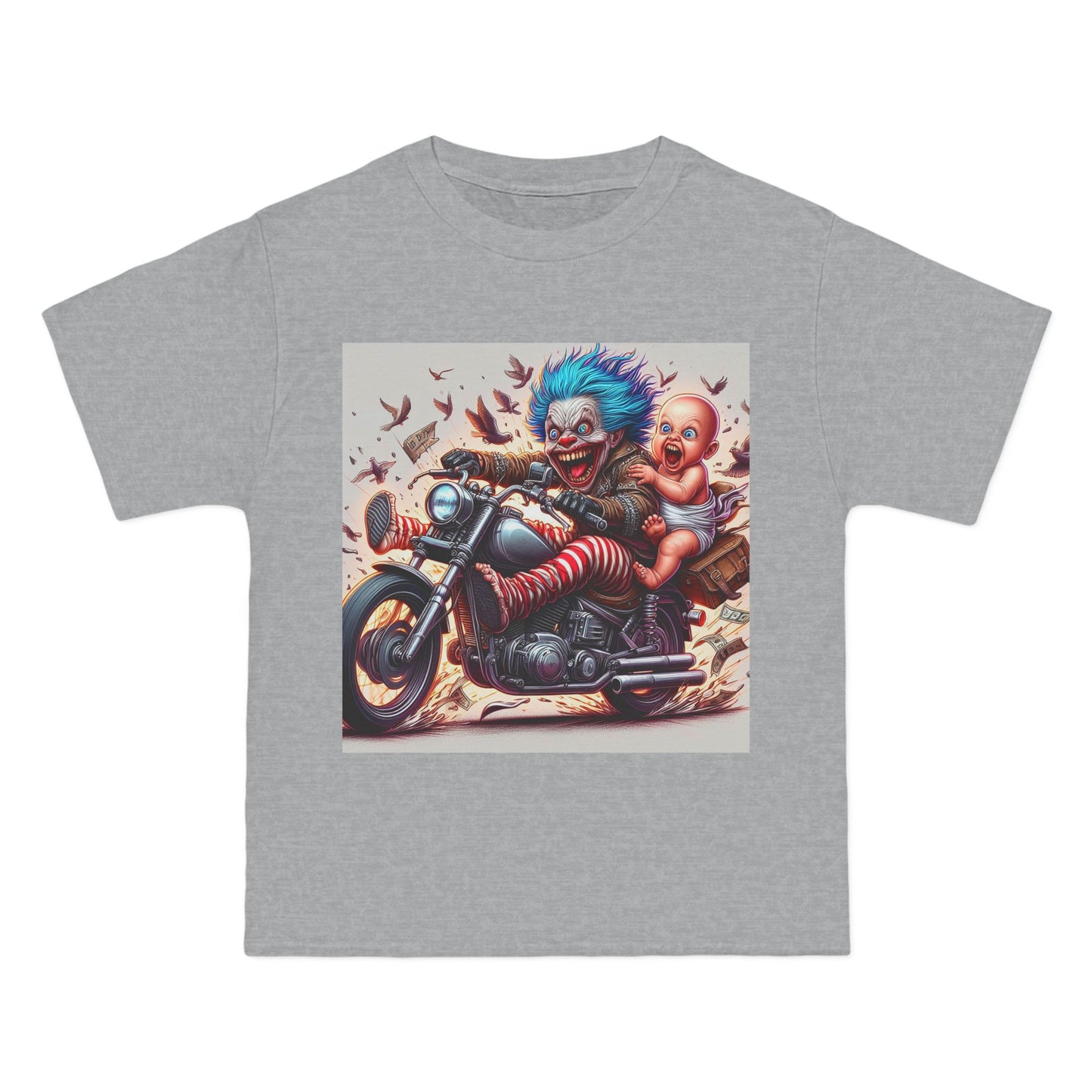Crazy Baby on a Motorcycle T-Shirt — Retro Biker Infant Graphic Tee