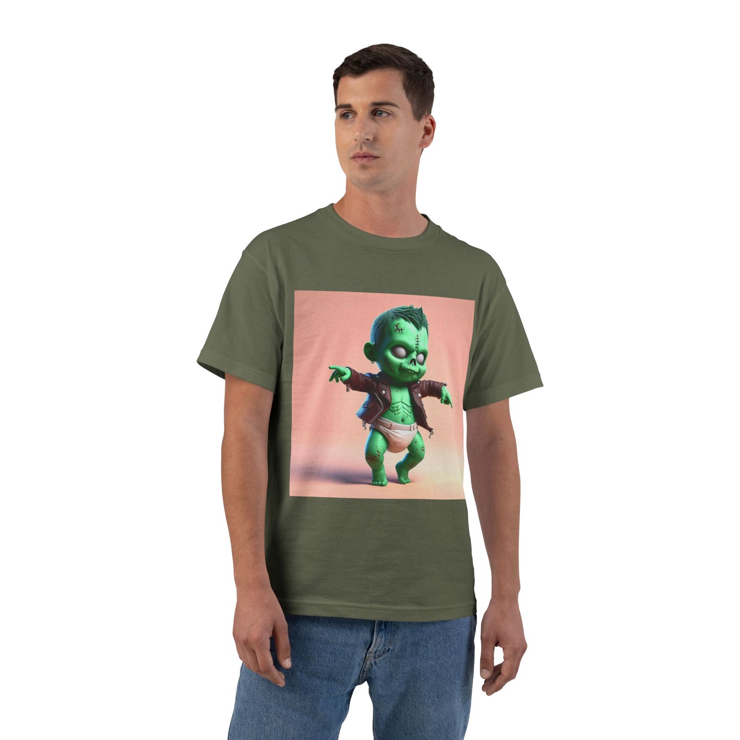 Zombie Diaper Baby T-Shirt — Funny Cute Horror Tee for Fans of Dark Humor