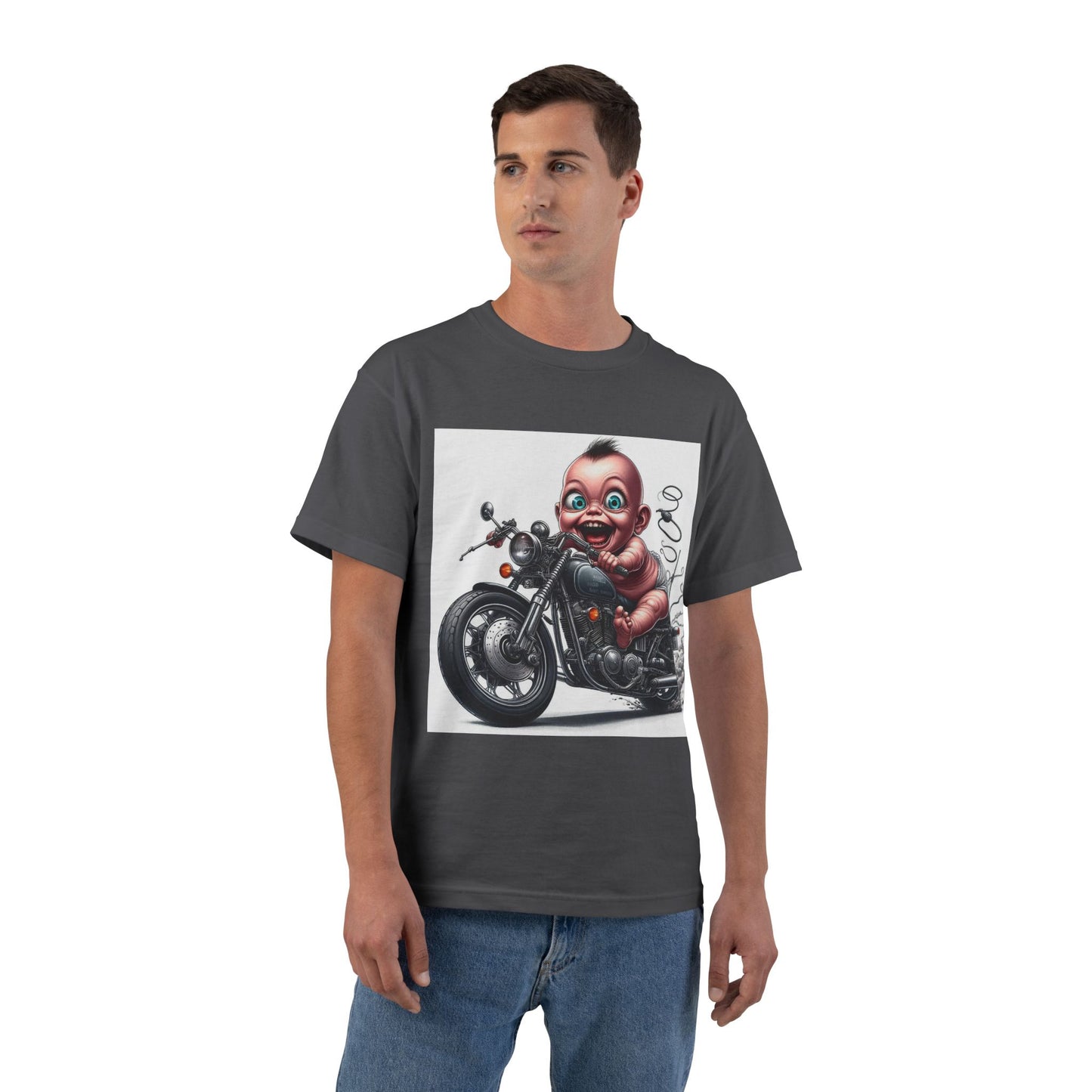Funny Biker Baby T-Shirt — Cute Motorcycle Infant Tee