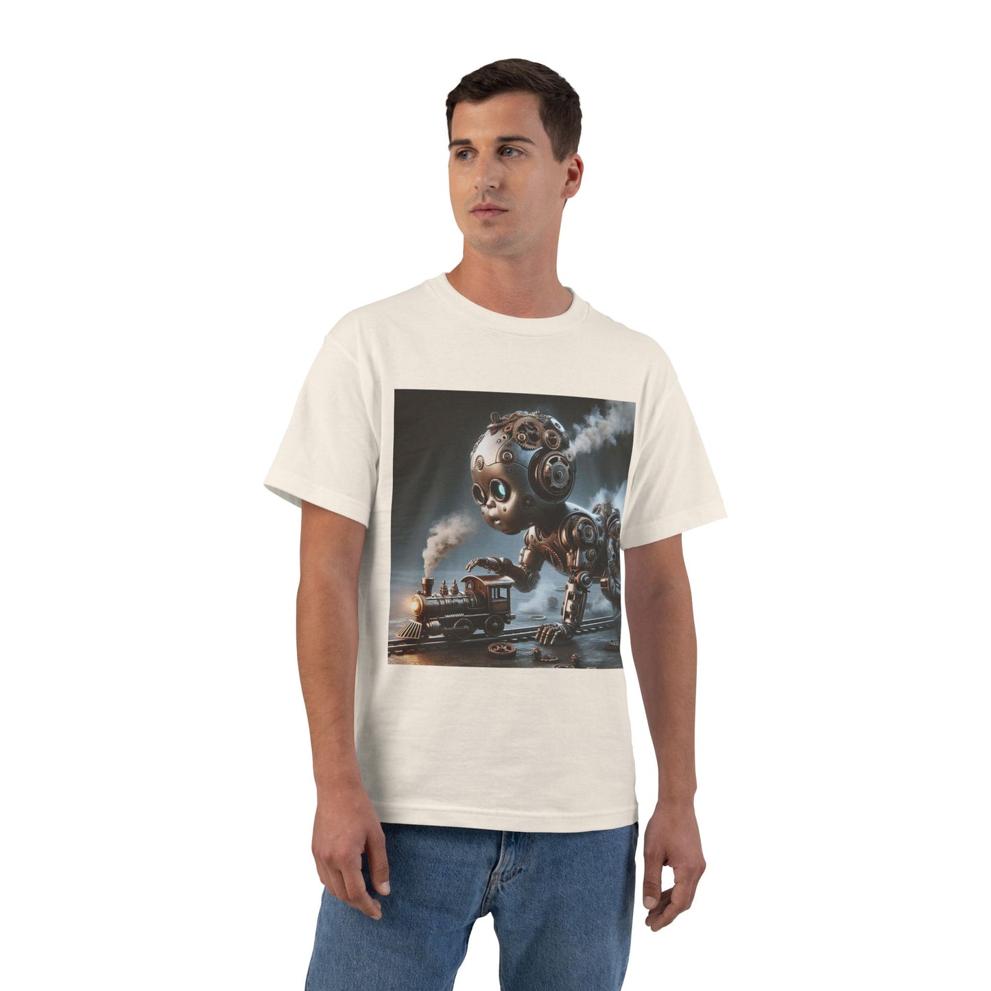 Steampunk Robot Baby T-Shirt — Funny Retro Mechanical Infant Tee