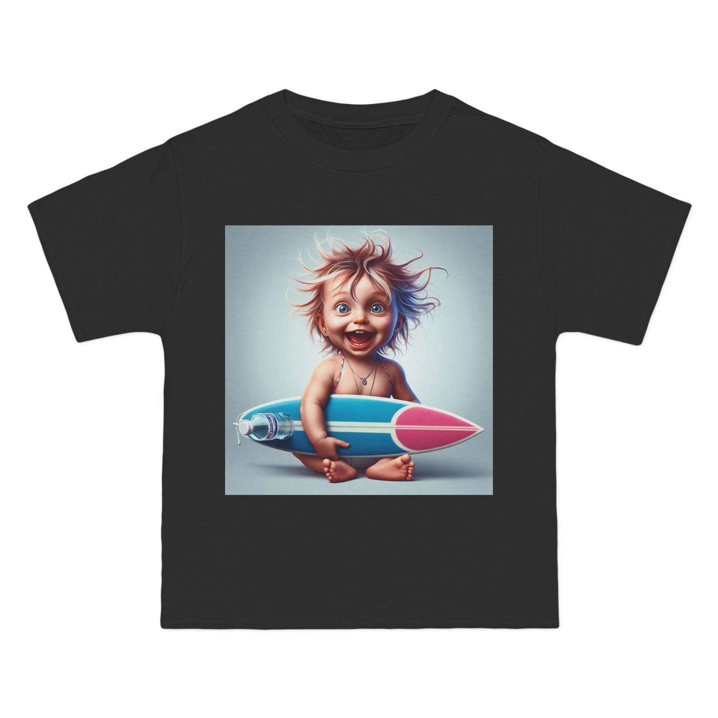 Funny Baby with Surfboard T-Shirt — Cute Surfing Infant Graphic Tee