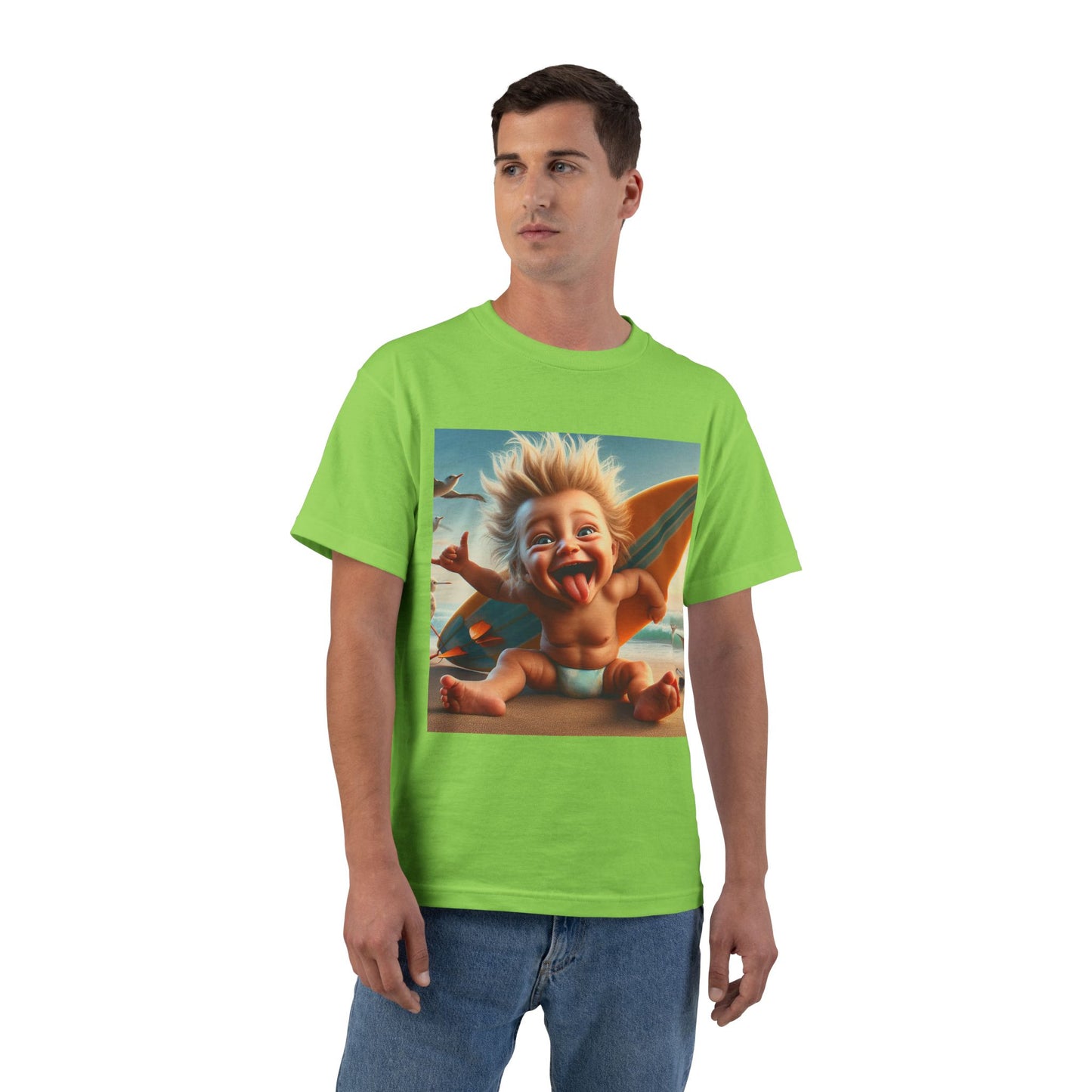 Crazy Surfer Baby T-Shirt — Cute Surf Graphic Tee for Kids