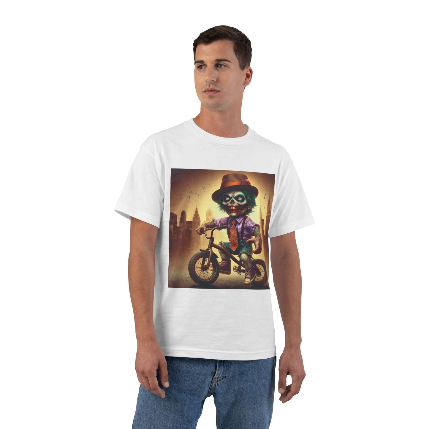 Zombie Bike T-Shirt — Spooky Biker Graphic Tee