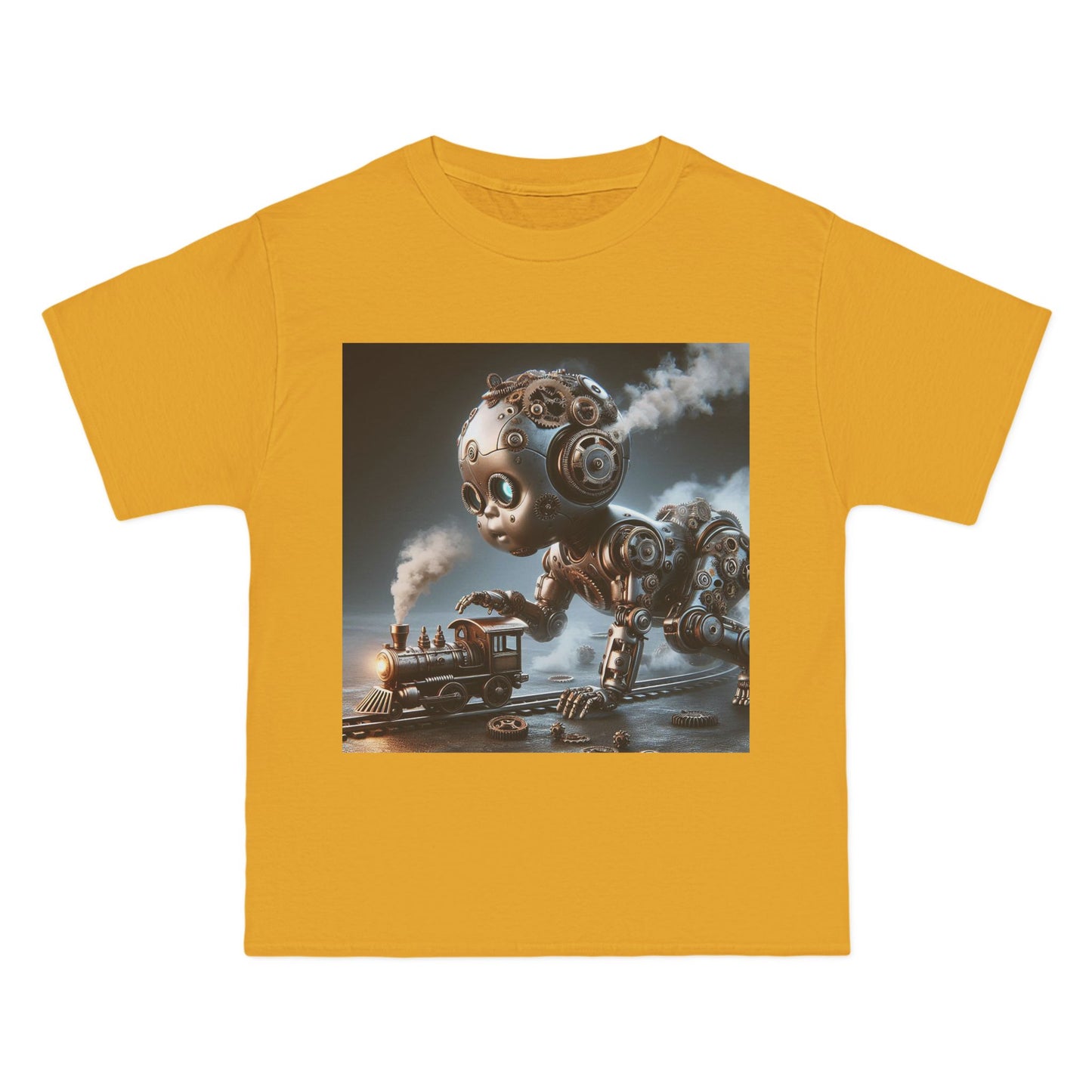 Steampunk Robot Baby T-Shirt — Funny Retro Mechanical Infant Tee