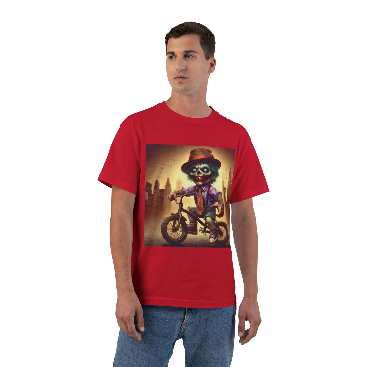 Zombie Bike T-Shirt — Spooky Biker Graphic Tee