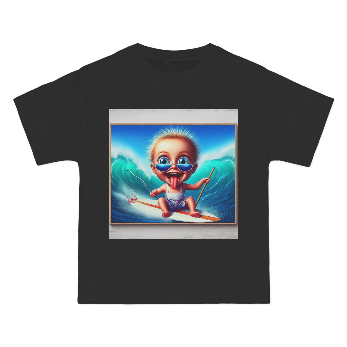 Crazy Surfer Baby T-Shirt — Retro Surf Graphic Tee for Kids
