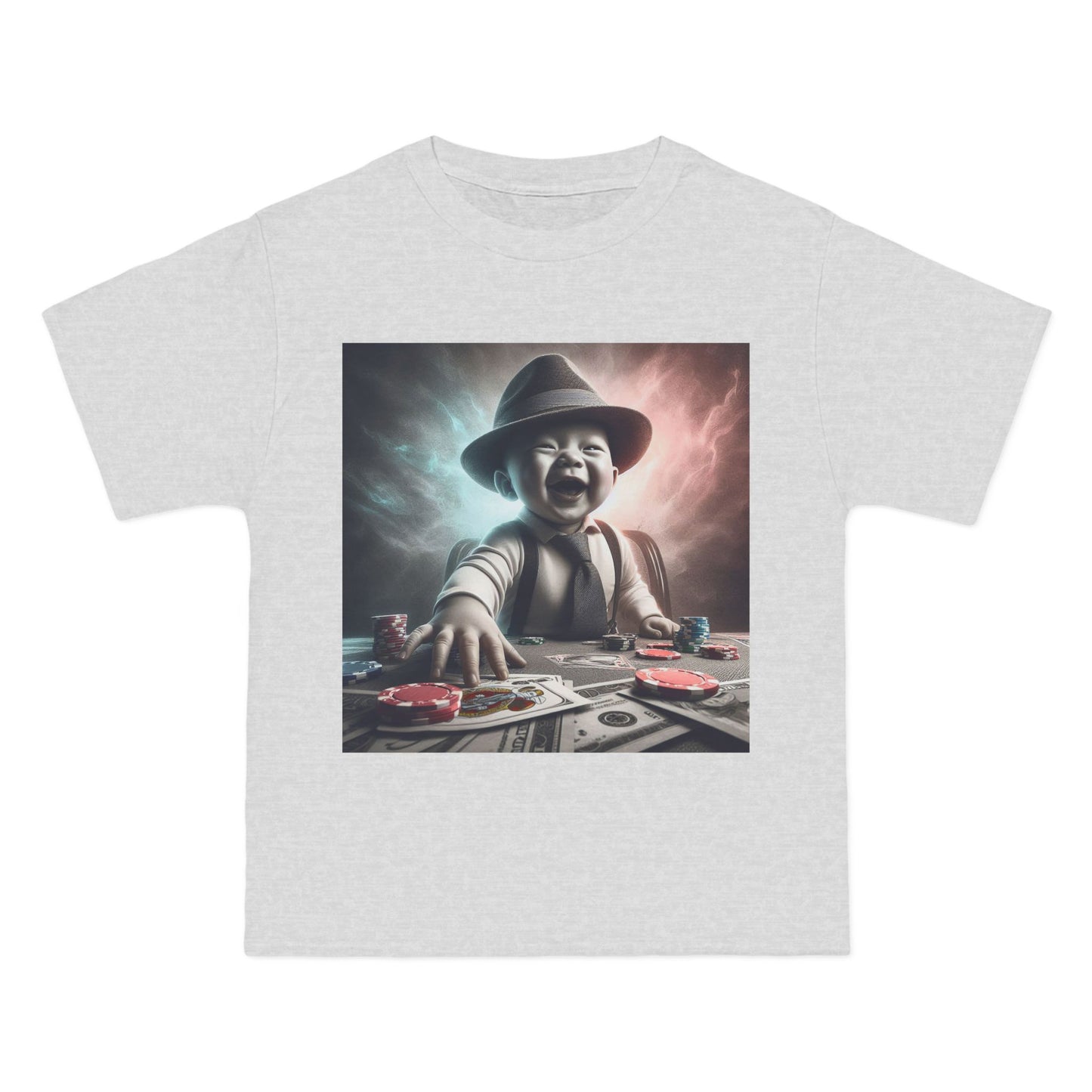 Funny Poker Baby T-Shirt — Cute Baby Playing Cards Design