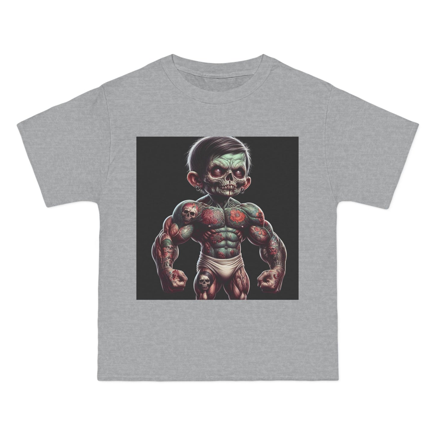 Zombie Muscle Baby T-Shirt — Cute Scary Baby Zombie Graphic Tee