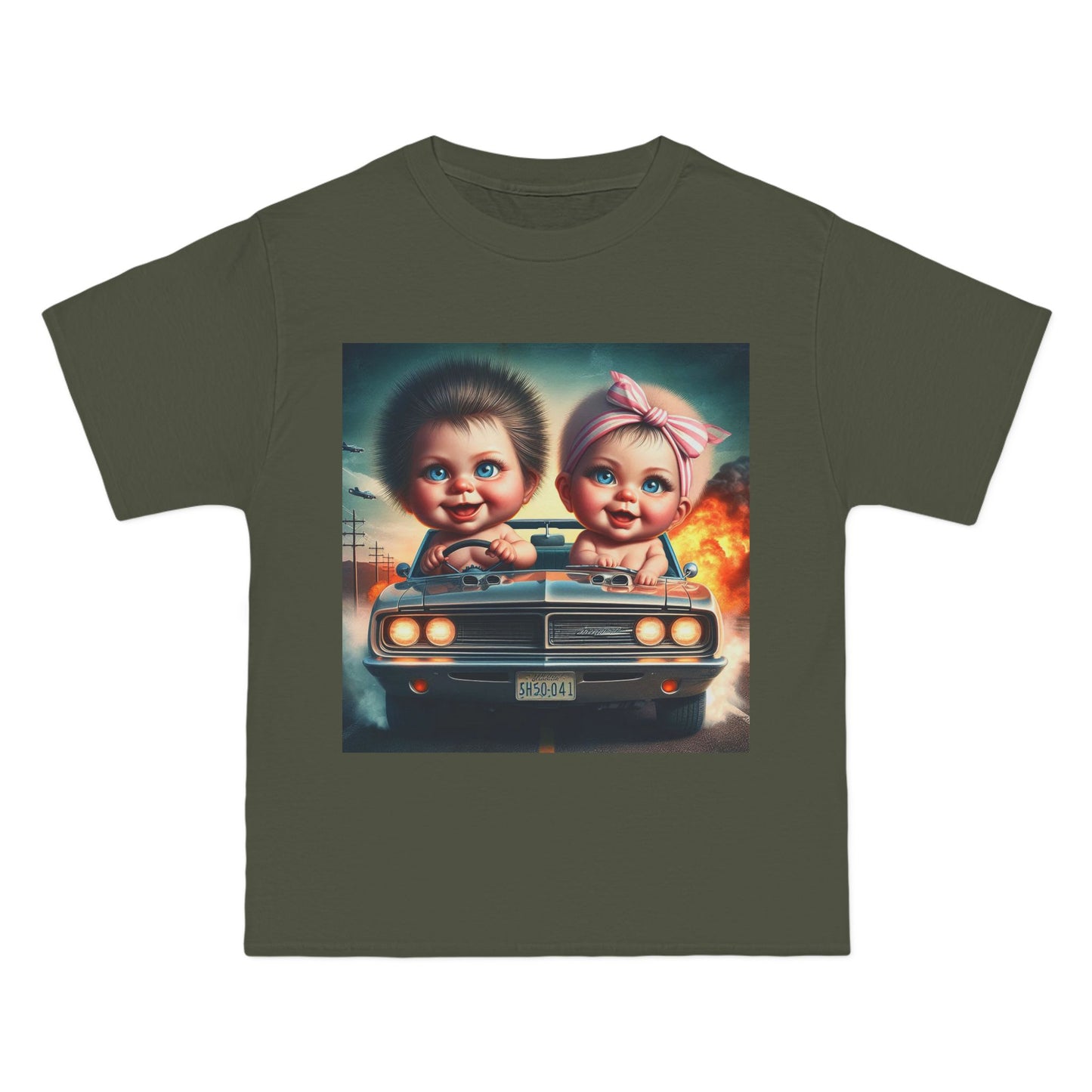 Funny Babies Driving Car T-Shirt — Cute Infant Road Trip Graphic Tee