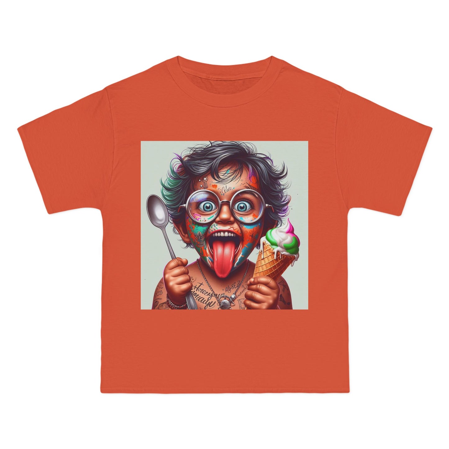 Crazy Baby Eating Ice Cream T-Shirt — Cute Funny Infant Graphic Tee