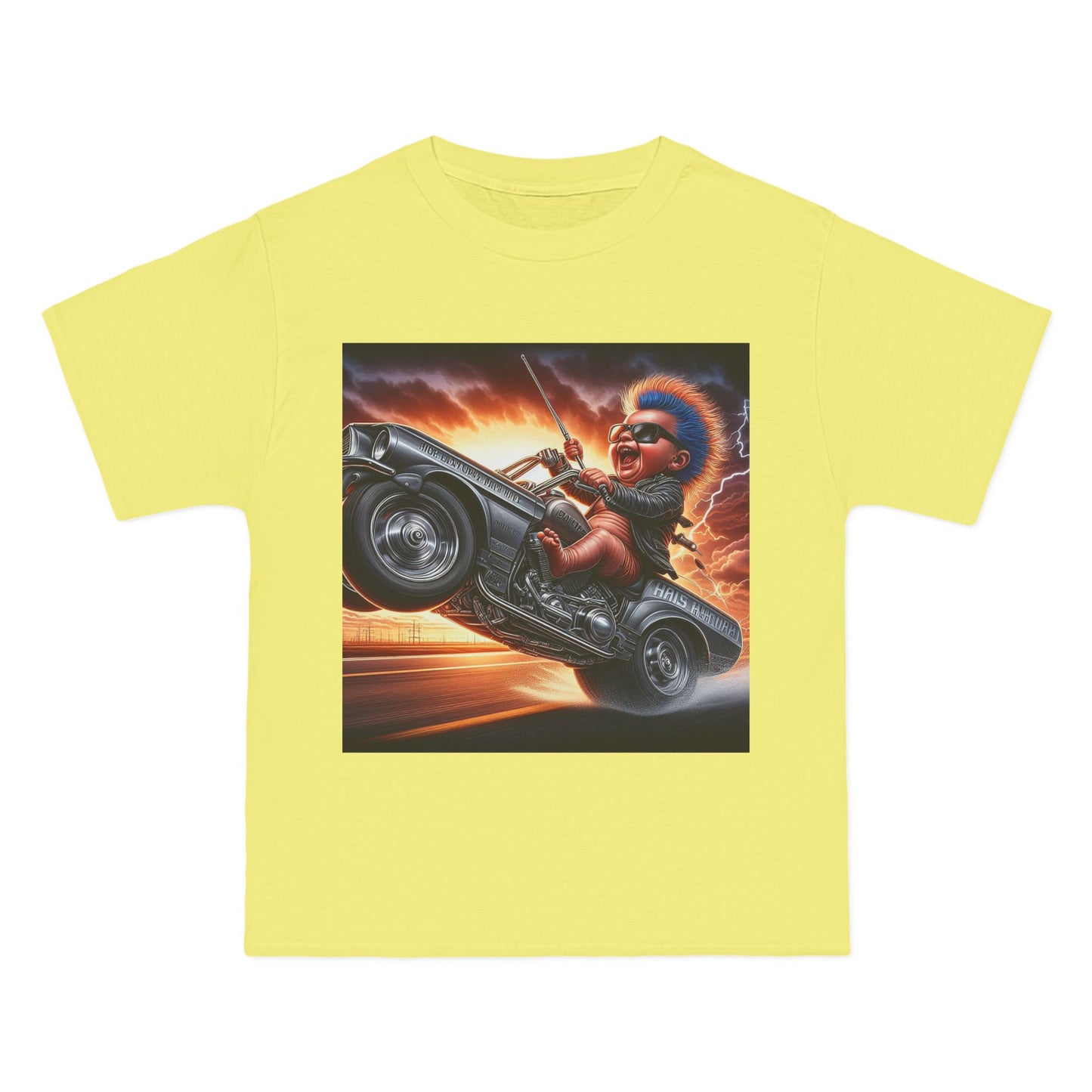 Crazy Baby Driving a Car T-Shirt — Funny Infant Driver Graphic Tee
