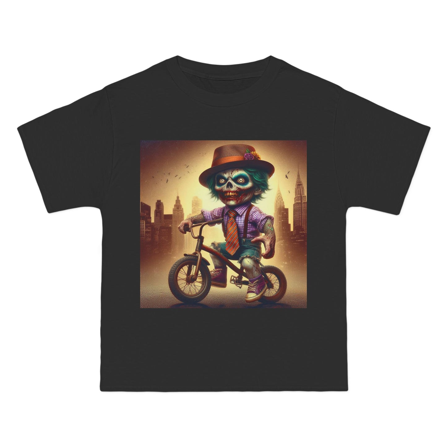Zombie Bike T-Shirt — Spooky Biker Graphic Tee