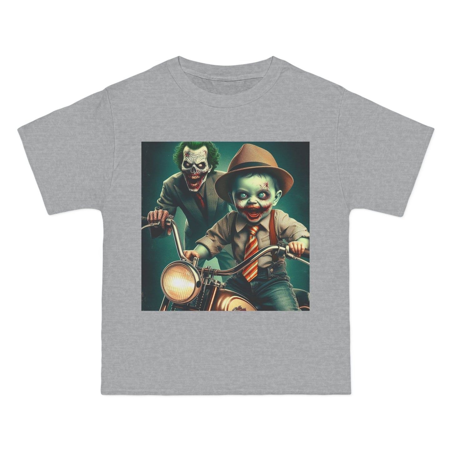 Zombie Joker Motorcycle T-Shirt — Biker Horror Graphic Tee