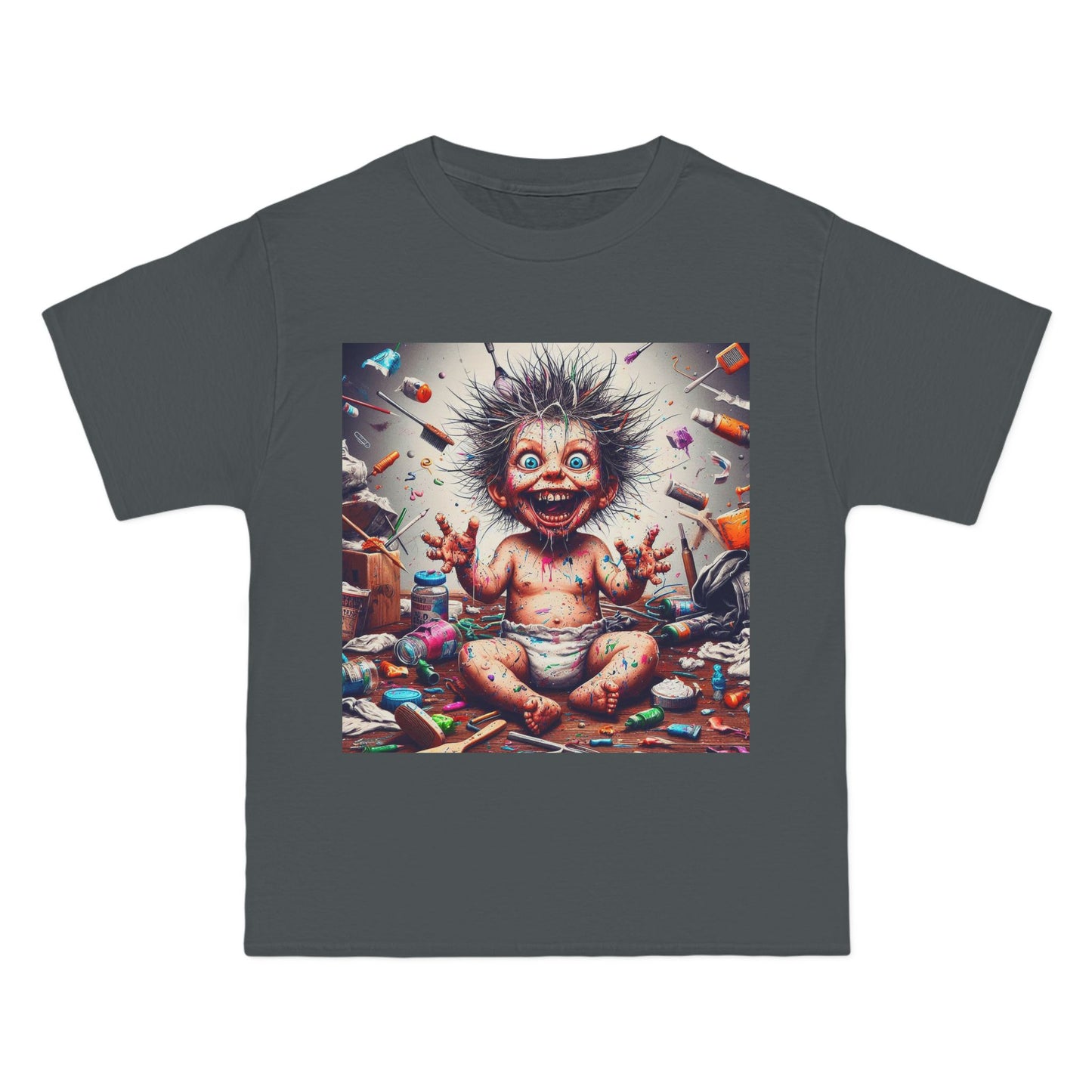 Crazy Baby Graphic T-Shirt — Playful Retro Baby Design